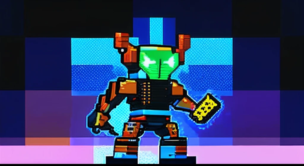 pixel game,character design,Transformers robots,hornet, Pixel art #pixelart,super-fine,32-bit pixels