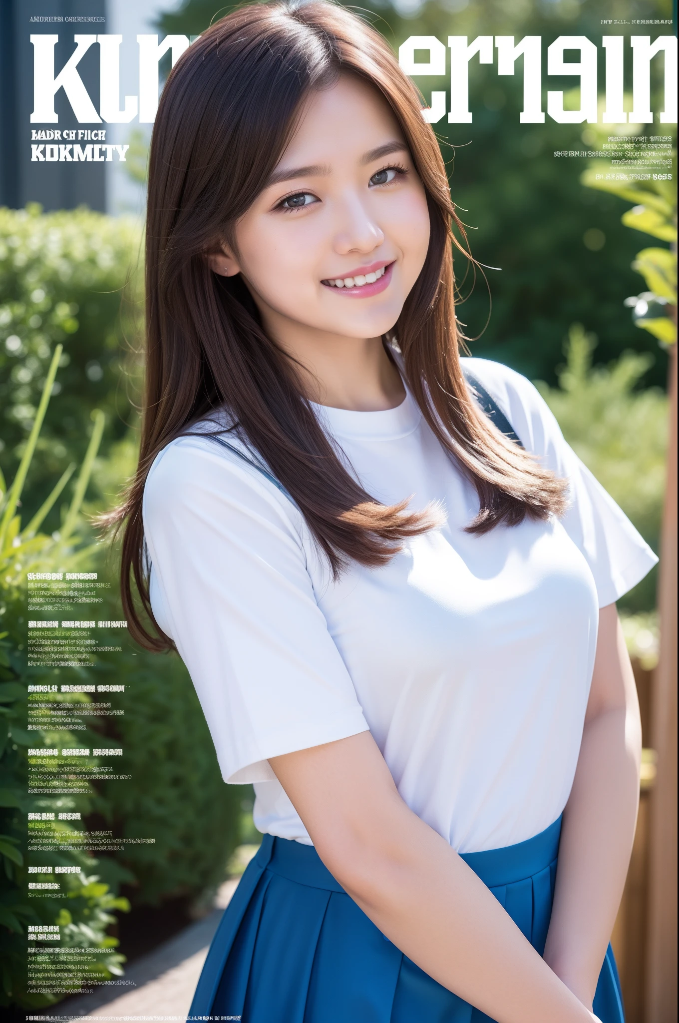 JK Maiden,Campus magazine cover,8K,high qulity,super-fine