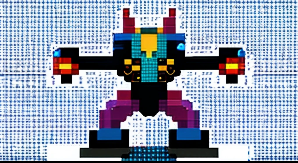 pixel game，character  design，Transformers robots，hornet， Pixel art #pixelart，super-fine，32-bit pixels