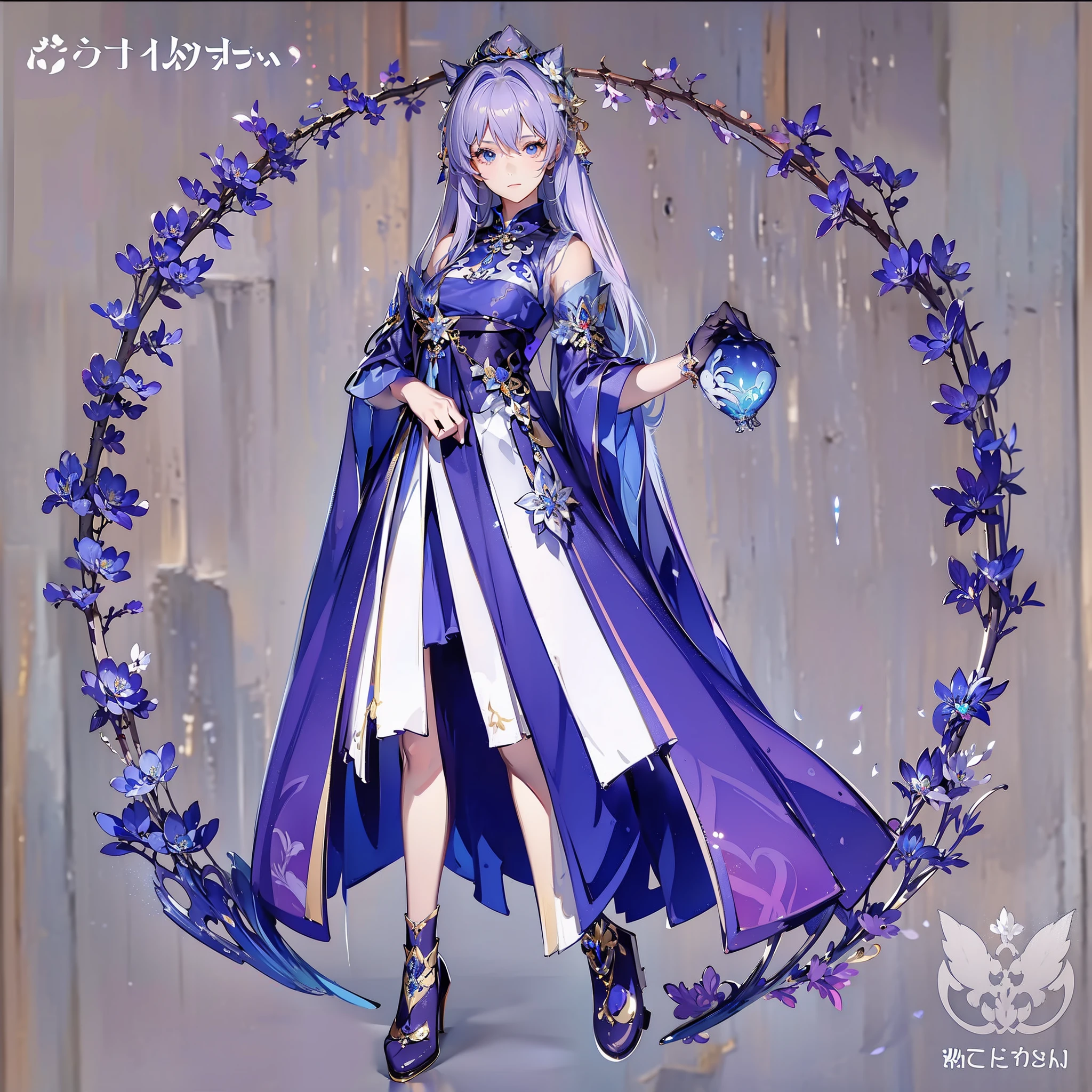 8k, best quality, masterpiece, (ultra-detailed:1.1), (high detailed skin),
(full body:1.2), white background, standing, hand on hip,
<lora:xtyaya-v100-000015:0.85:lbw=char>, xtyaya, 1girl, grey eyes, thigh boots, jewelry, black footwear, earrings, bangs, grey hair, long hair drill hair, brown gloves, bare shoulders, black pantyhose,
<lora:EnvyBetterHands LoCon_beta2 è¾
å©:0.65>, (good hands,nice hands:0.6),
(white background, simple background,:1.2),
(beautiful_face), ((intricate_detail)), clear face,
((finely_detailed)), fine_fabric_emphasis,
((glossy)), full_shot,