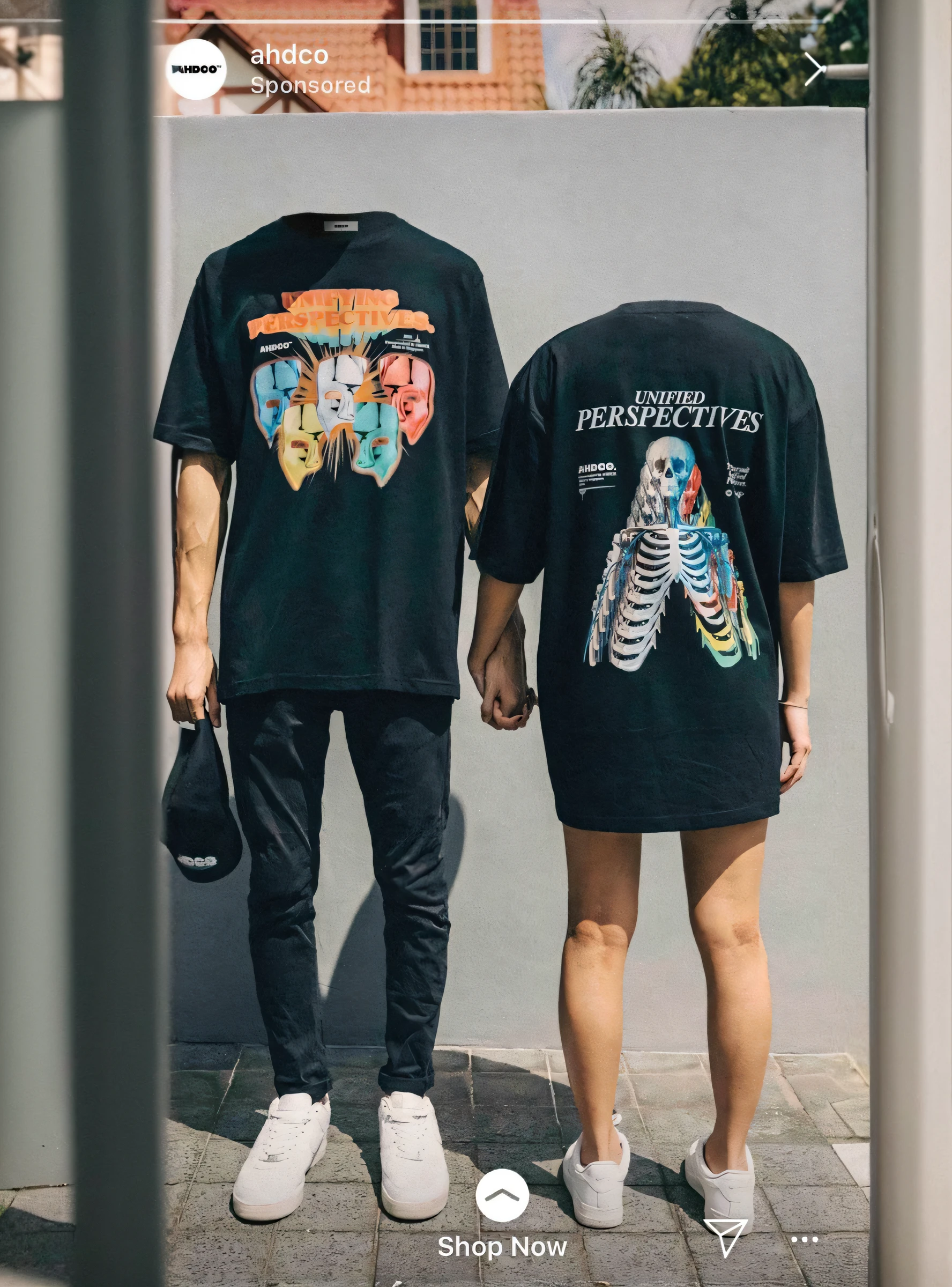 Several people in T-shirts stood side by side, graphic tees, trending on r/Street attire, streetwear fashion, Multiple perspectives, 2 0 2 0 fashion, japanese streetwear, wearing cyberpunk streetwear, cyberpunk streetwear, Street attire, street clothing, outlive streetwear collection, streetwear graphic design, Unique perspective, Future clothing, street fashion outfit, Deep perspective