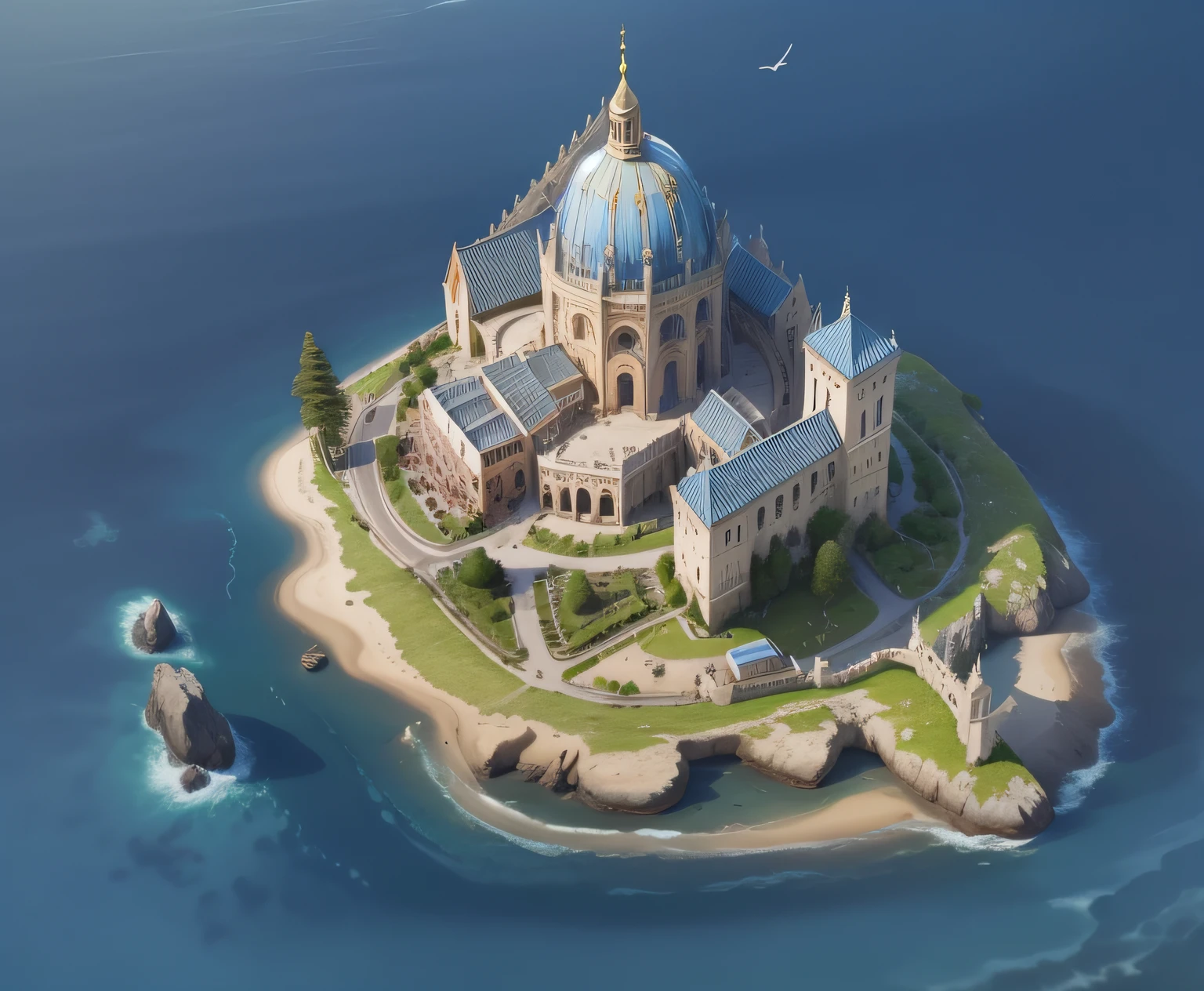 Look down at a 45-degree angle,Ancient European architecture,islands,bru,borgar,steins,the trees