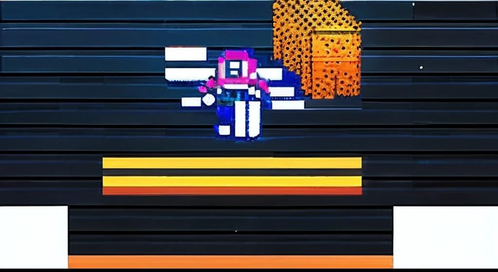 pixel game，character  design，Transformers robots，hornet， Pixel art #pixelart，super-fine，32-bit pixels