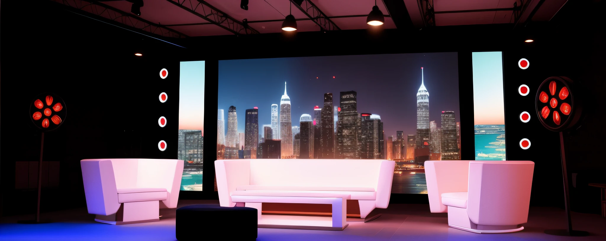 "Different views, an interactive screen, two chairs only, great lighting."