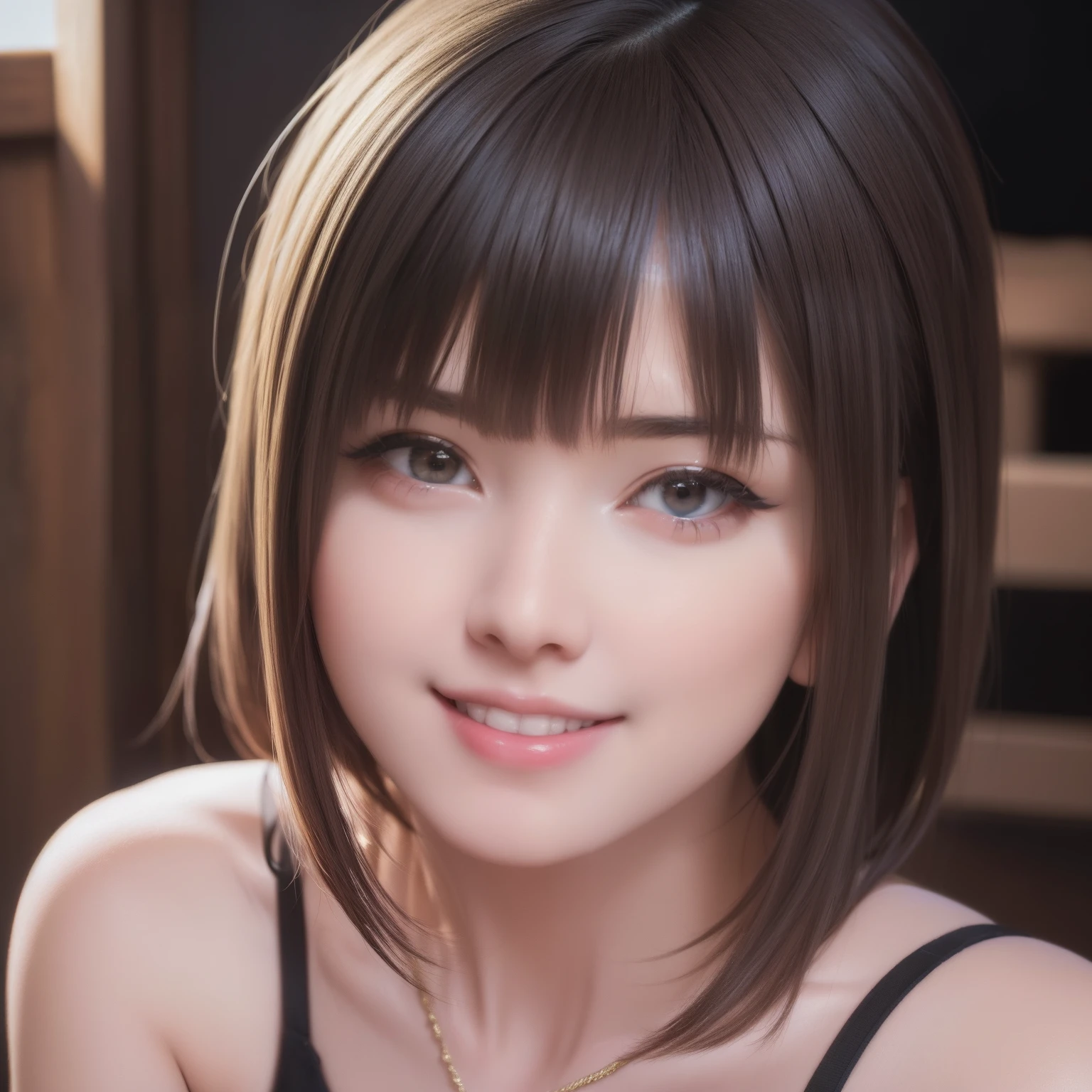 (masterpiece), realistic, (girl portrait), beautiful face, cute young girl with smile, 20s, 8K post-production, high resolution, super detail, trending in ArtStation, sharp focus, studio photography, intricate detail, highly detailed, pure form, 8K resolution,