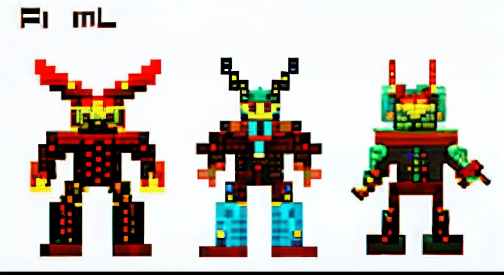pixel game，character  design，Transformers robots，hornet， Pixel art #pixelart，super-fine，32-bit pixels