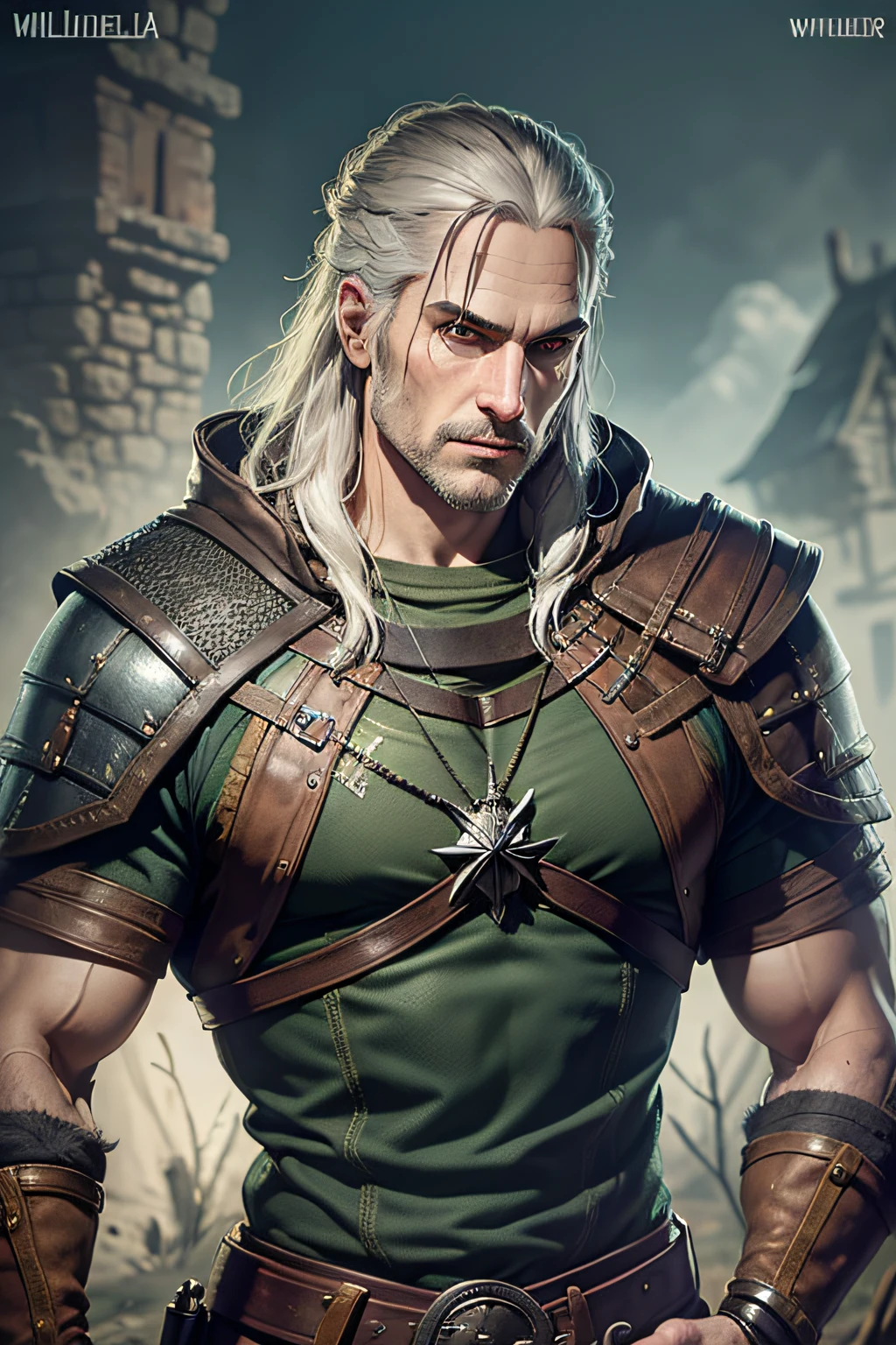 The character of Mike Miniola, the witcher