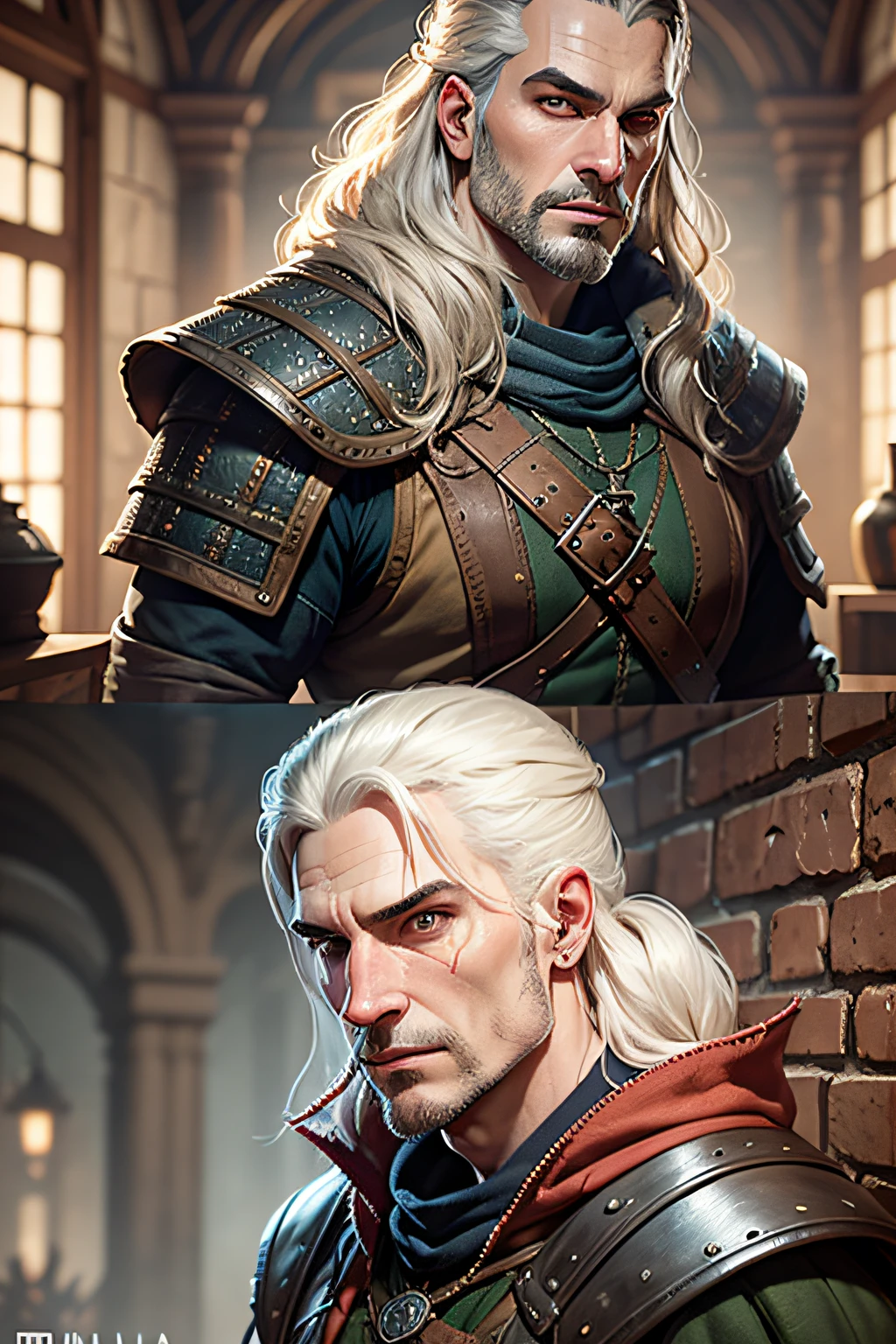 The character of Mike Miniola, the witcher