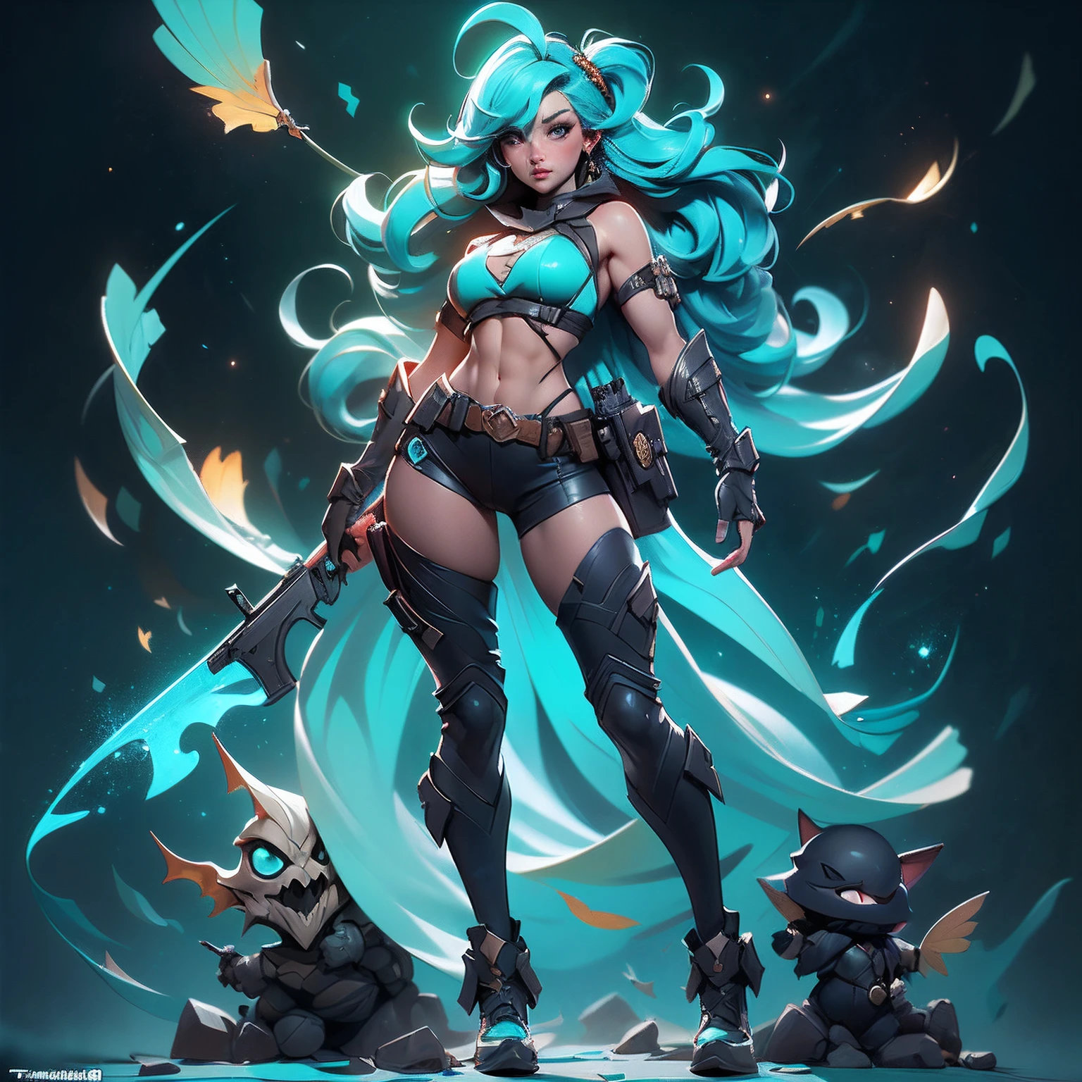 Masterpiece Decomissioned Unit girl, Full body scale, with multi colors, (fit, muscular abs), She has ((turquoise hair)), carry modern weapon, guns
detailed eyes, She has ((turquoise hair),
(clear background), (particles ,firefly, blue glowing), full body view,
photo-realistic, realistic hands, 8k HD,
(dark shadows, wide dynamic range, hdr, low light), transparent background,
by (by Thomas Benjamin Kennington), ( by Pixelsketcher), (by Bayard Wu)