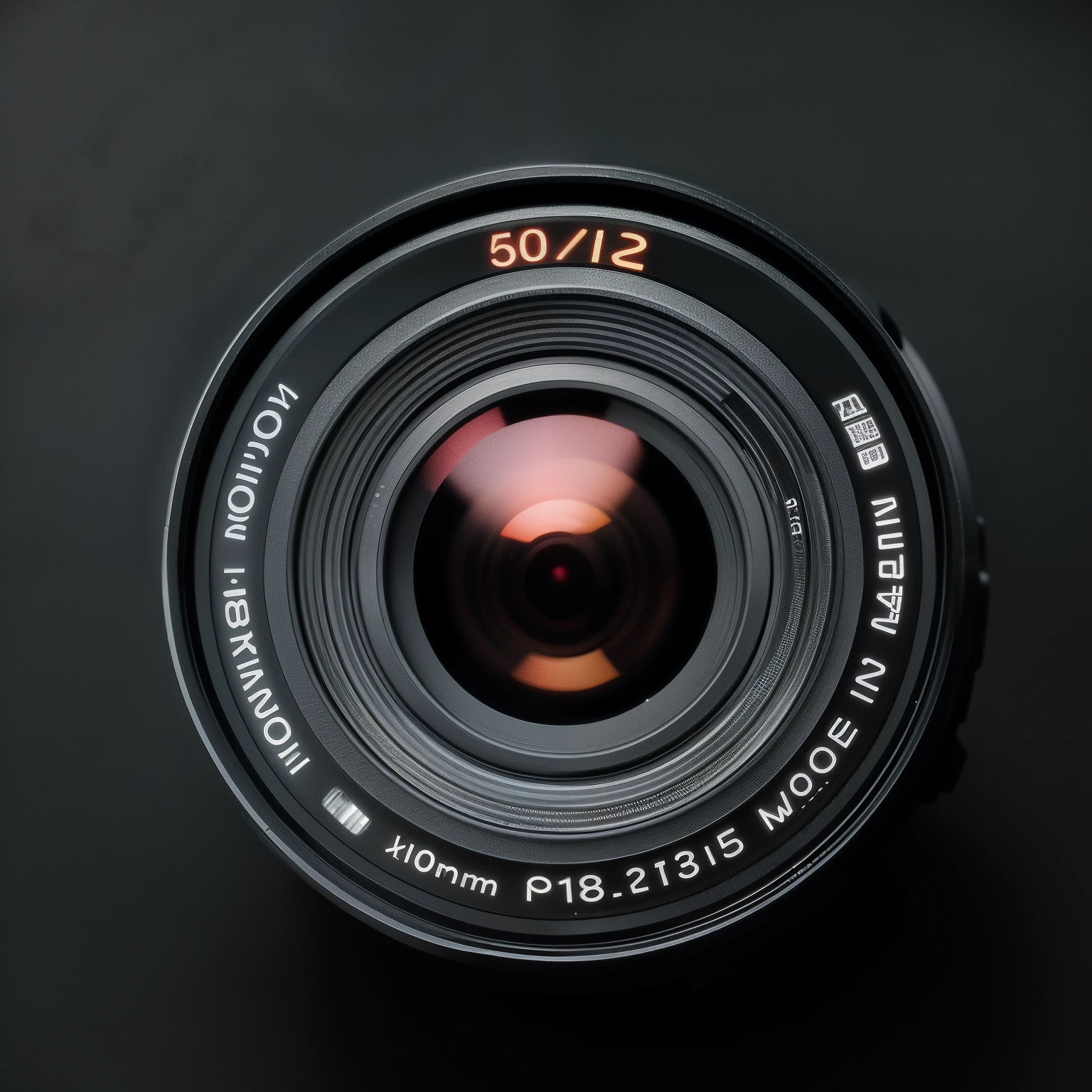 masterpiece arafed view of a camera lens with a reflection of a person in the lens, 50 mm lens, 50mm lens, 50mm focal lense, 50mm f/1.8, 4 0 mm f /1.8, modern, analog , digital
