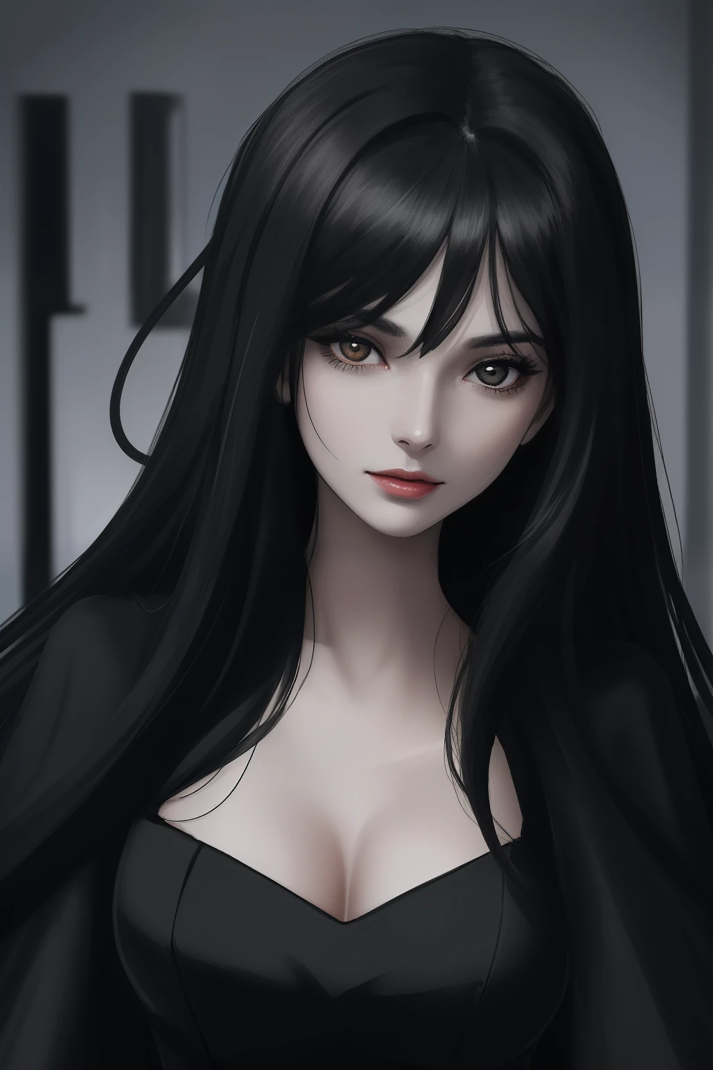 tsuruta ichiro, Narrow-eyed, 1girl in, Allback、deadpan、short-hair、shorth hair、brow、Reluctance、A dark-haired、Tucked Hair Solo, Cowgirl, Onepiece, ((mideum breasts)), Thin slit eyes、Black eyes, Light shines on the eyes、Black hair, gloves, Dress, Luxurious Jewelry, earrings, sharp eye、 elbow groves,Raise your hands and tie your hair back, random color, random color dress, Makeup for long eyes, Slender eyes、lip stick, Complex petal pattern, Rim Light, Back Light, pastel color,Studio Lighting