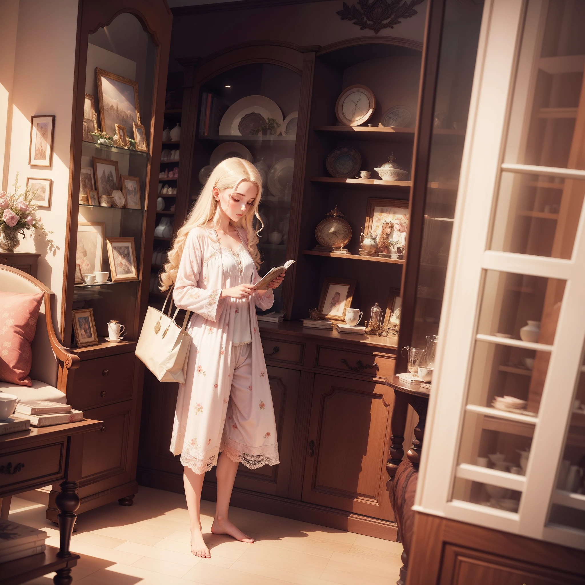 Dream Department Store,dream,watercolor,fairy tales,Fantasy,showcase,People in pajamas
