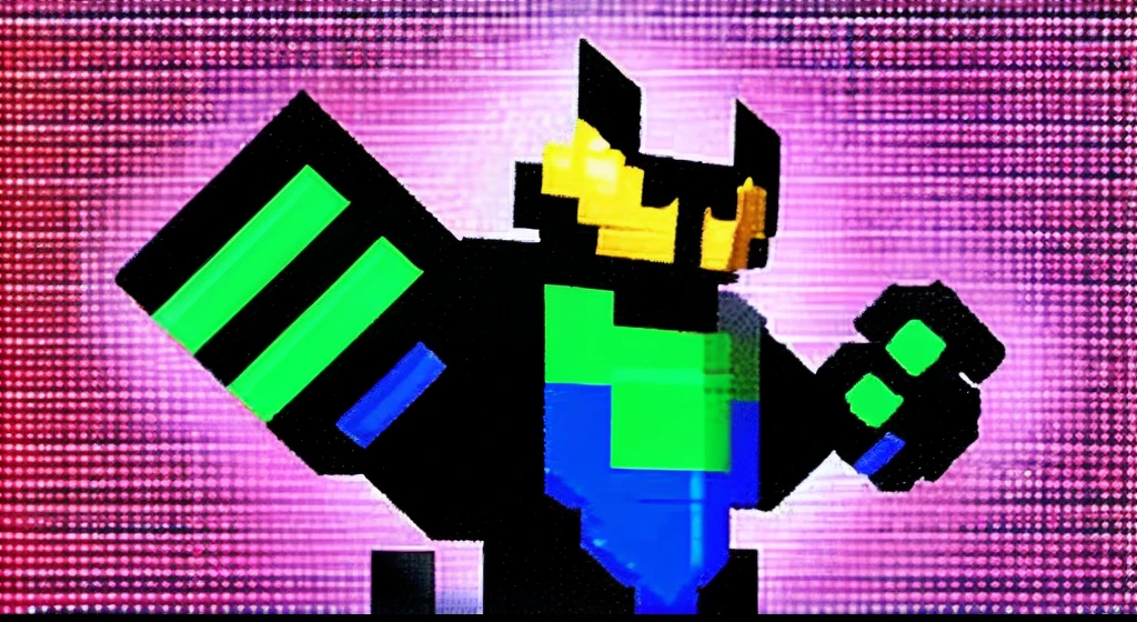 pixel game,character design,Transformers robots,hornet, Pixel art #pixelart,super-fine,32-bit pixels