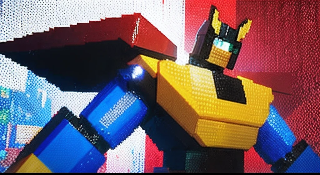 pixel game,character design,Transformers robots,hornet, Pixel art #pixelart,super-fine,32-bit pixels