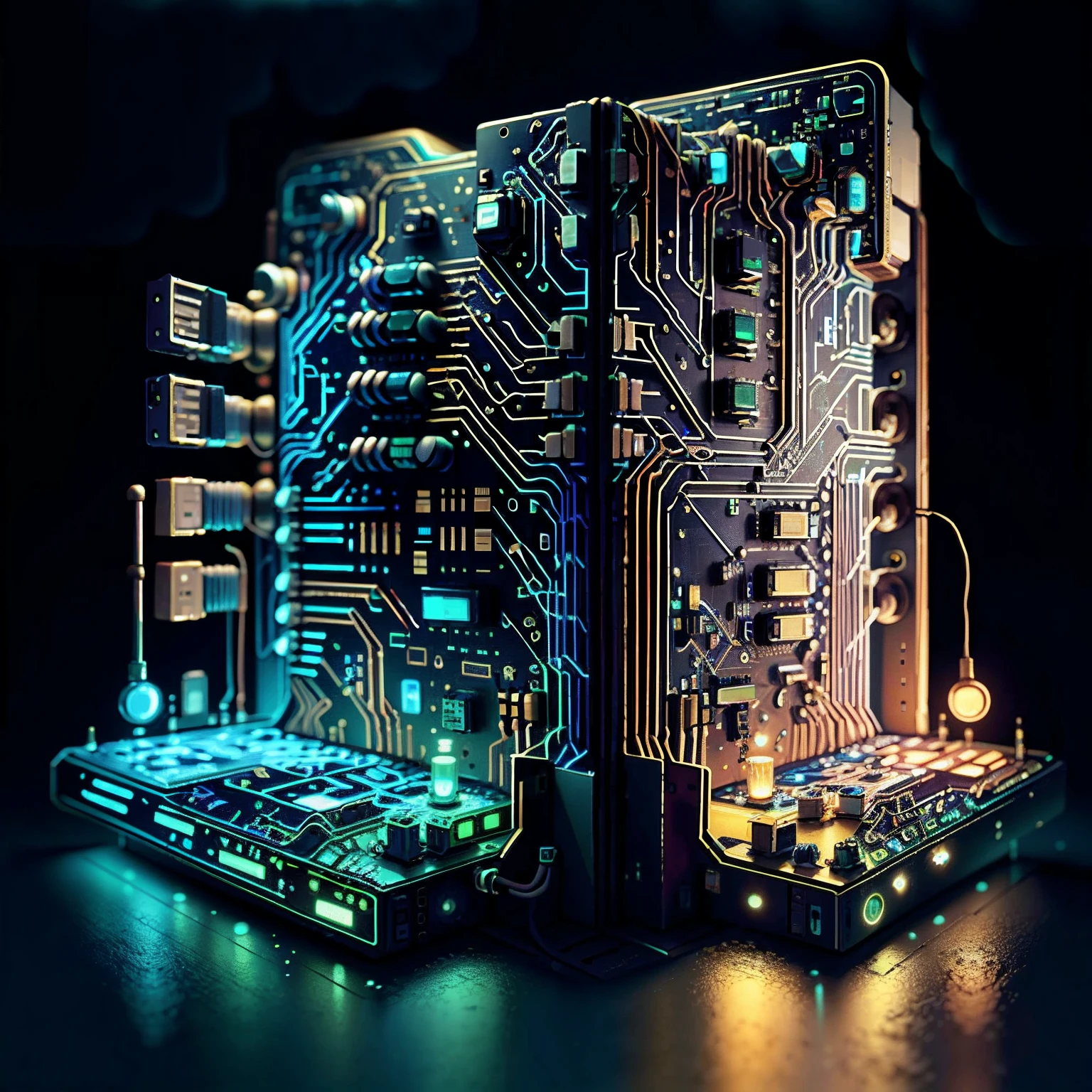 Circuit board AI construction