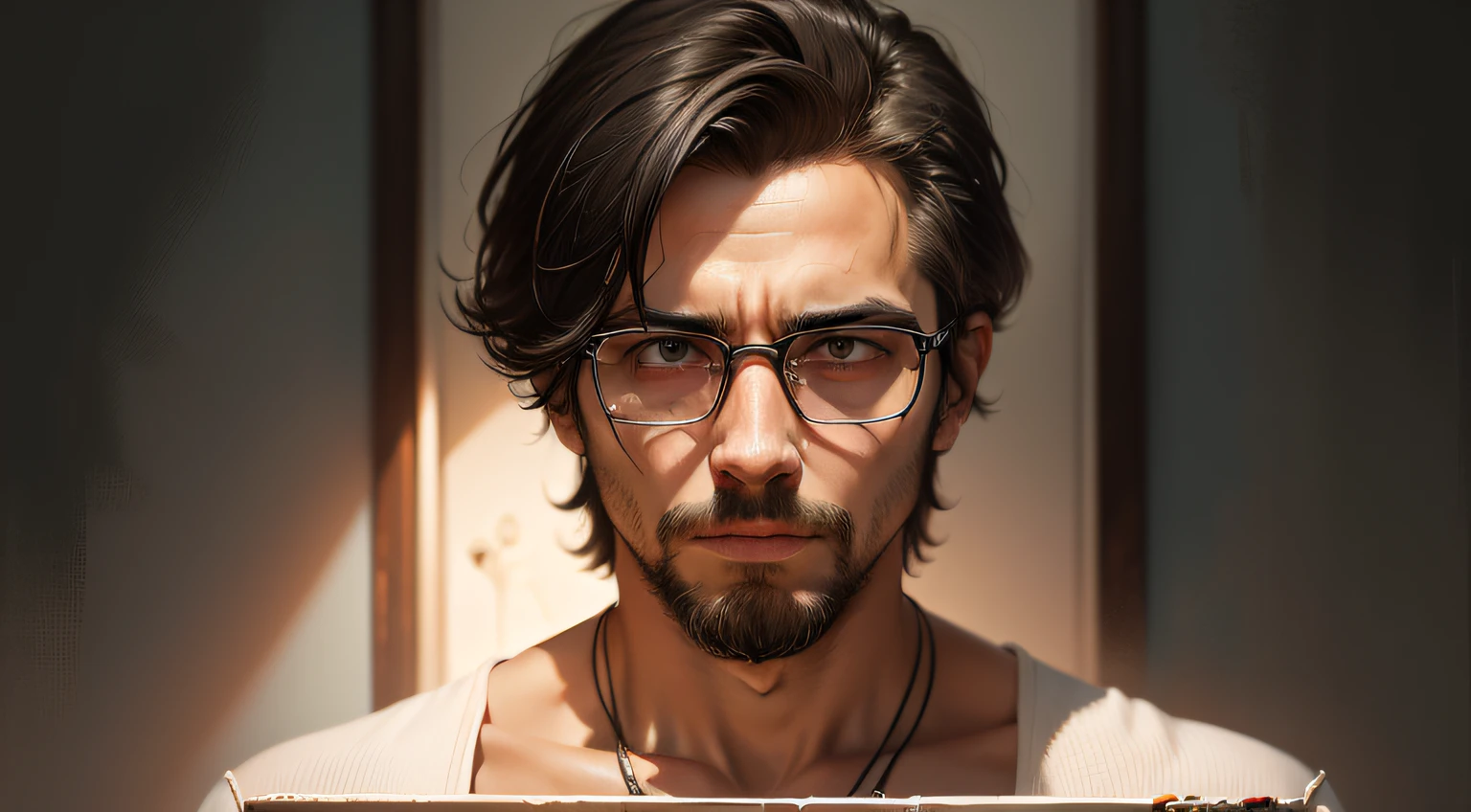painting of a man who lived trapped in an endless cycle of
comparison and self-deprecation