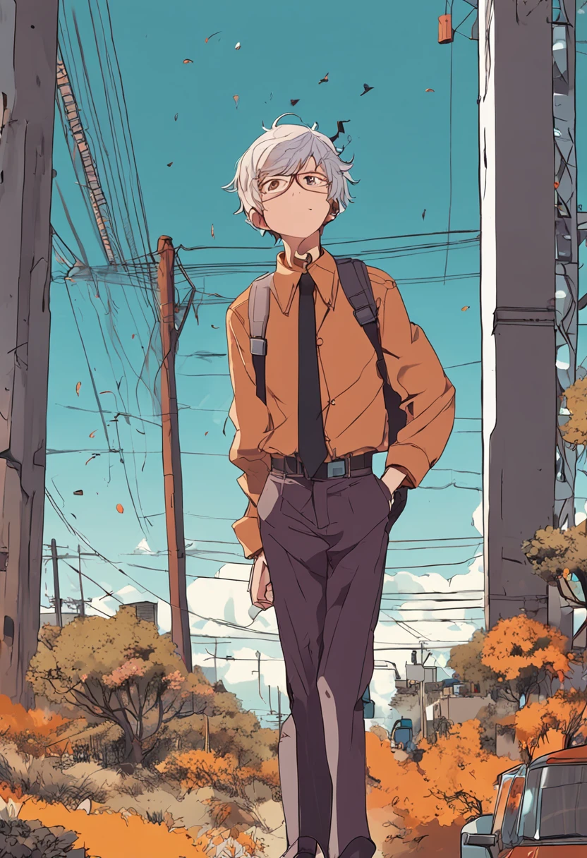 Anime boys,Tall and tall,Good facial features,eye glass,Suits,horse tailed