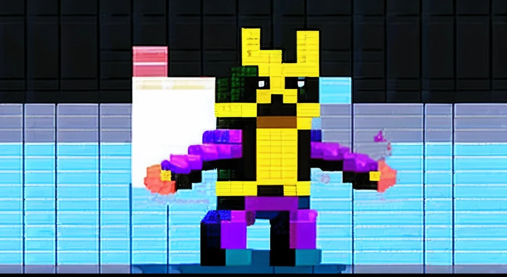 pixel game,character design,Transformers robots,hornet, Pixel art #pixelart,super-fine,32-bit pixels