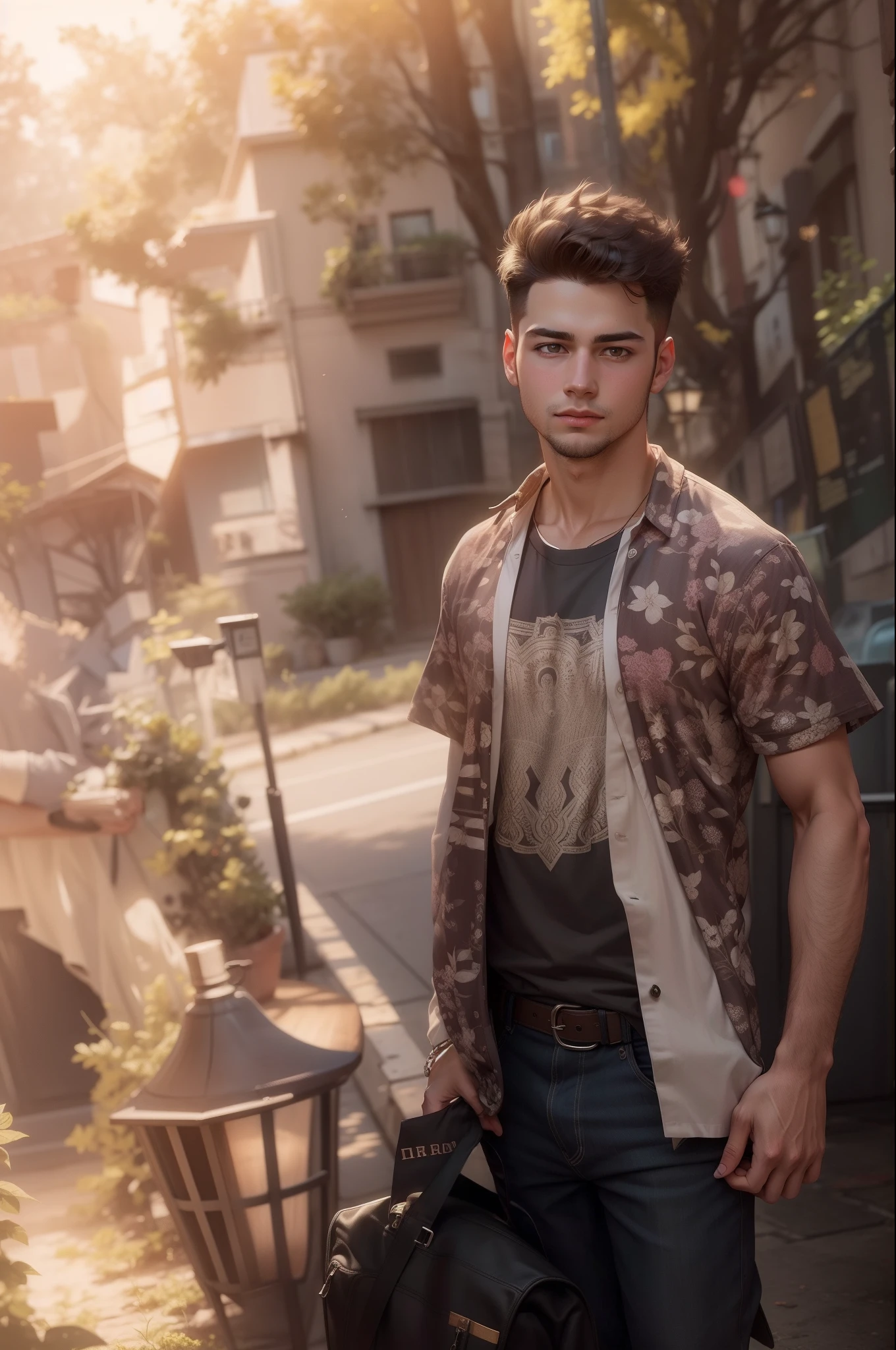 background change realistic smart boy