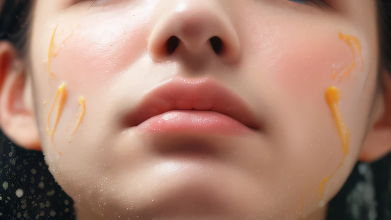 ((top Quority,8k,tmasterpiece:1.3)),woman(Lean hot spring),perspired,Water droplets on the forehead of the face,exteriors,background urban cityscape,Overhead,Sharp focus:1.2,cute women:1.4,((Layered Hair Style)),(white shirt),Very detailed face and skin and hair texture,Knotted brunette hair,Wet textured hair,Moist body,Detailed eyes, 二重まぶた,White skin of the,Beautiful legs, beautiful delicate nose,cute young woman,15year old,dynamic angle,Deleite para la vista,Compositional suggestiveness,while emphasizing the subject's hair,The eye,Mouth and movements,At the same time, it exudes a melancholic mood characterized by calming tones and a mixture of contrasts of light and shadow。