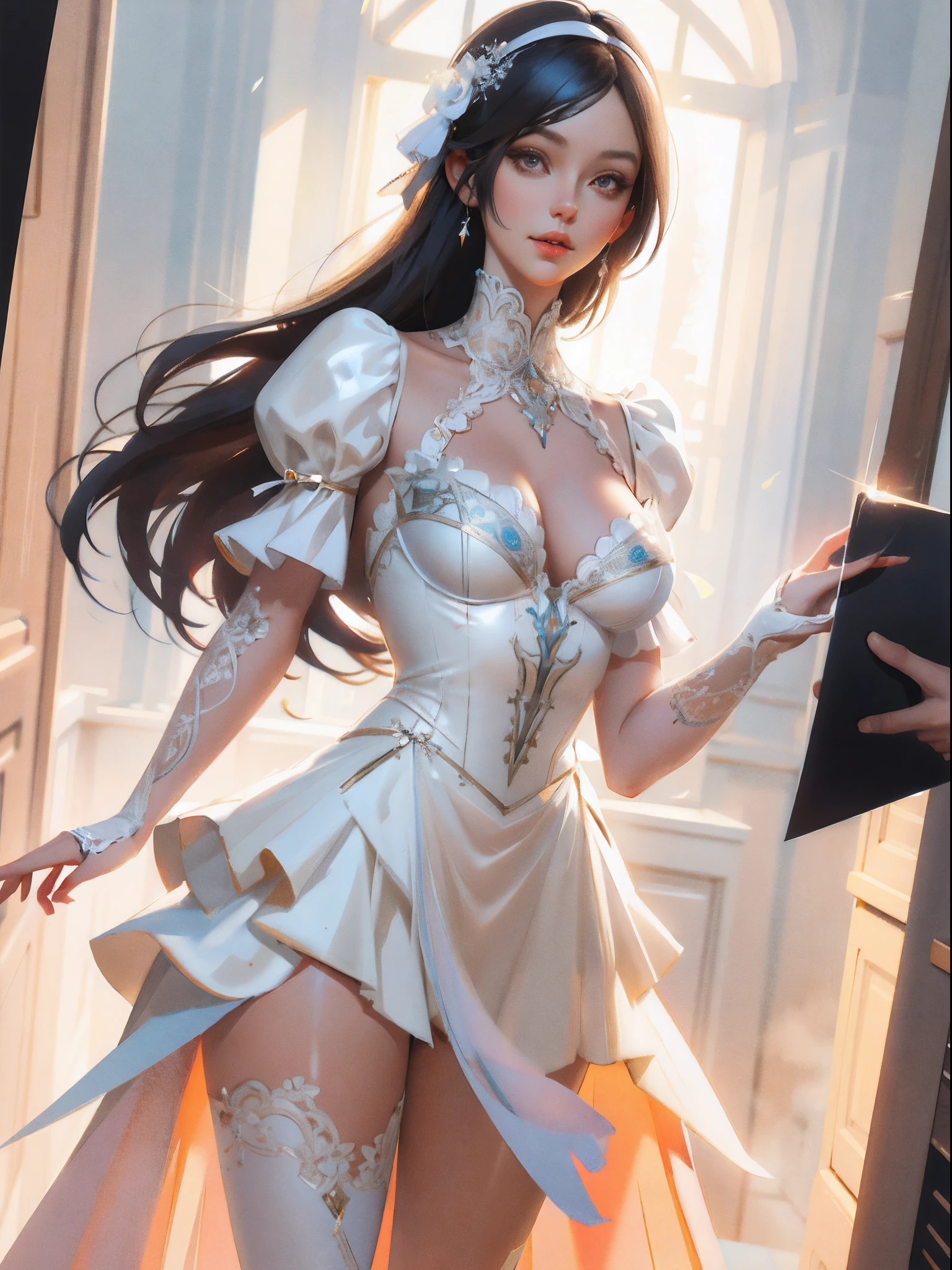 paper doll outfit, Light blush, digital painting, artstation, concept art, smooth, sharp focus, 32k hd, trending on artstation, studio photo, intricate details, highly detailed, high quality, game assets, intricate, artstation