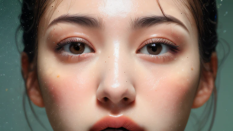 （（top Quority，8k，tmasterpiece：1.3）），woman（Lean  hot spring），perspired，Water droplets on the forehead of the face，exteriors，background urban cityscape，Overhead，Sharp focus：1.2，cute women：1.4，（（Layered Hair Style）），（white  shirt），Very detailed face and skin and hair texture，Knotted brunette hair，Wet textured hair，Moist body，Detailed eyes， 二重まぶた，White skin of the，Beautiful legs， beautiful delicate nose，cute young woman，15year old，dynamic angle，Deleite para la vista，Compositional suggestiveness，while emphasizing the subject's hair，The eye，Mouth and movements，At the same time, it exudes a melancholic mood characterized by calming tones and a mixture of contrasts of light and shadow。