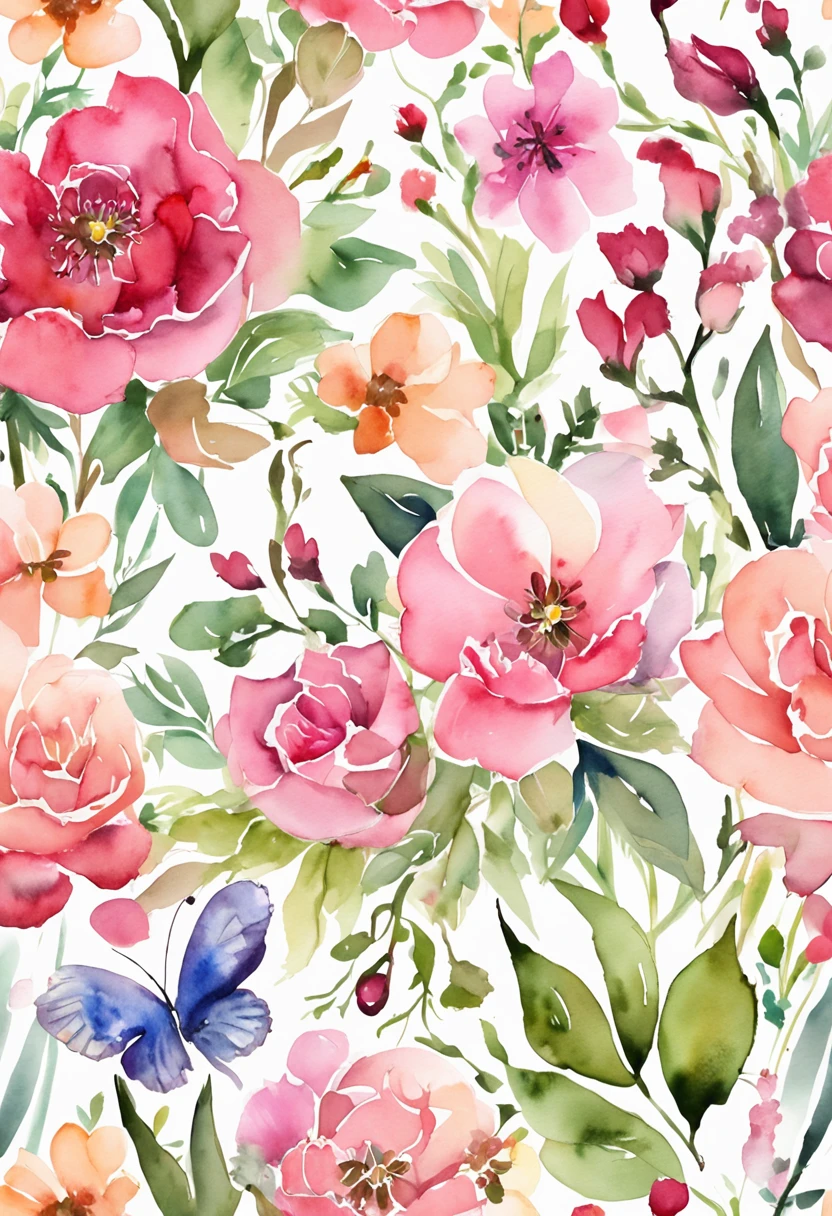 High quality floral pattern, Cute cute pink flowers Small flowers