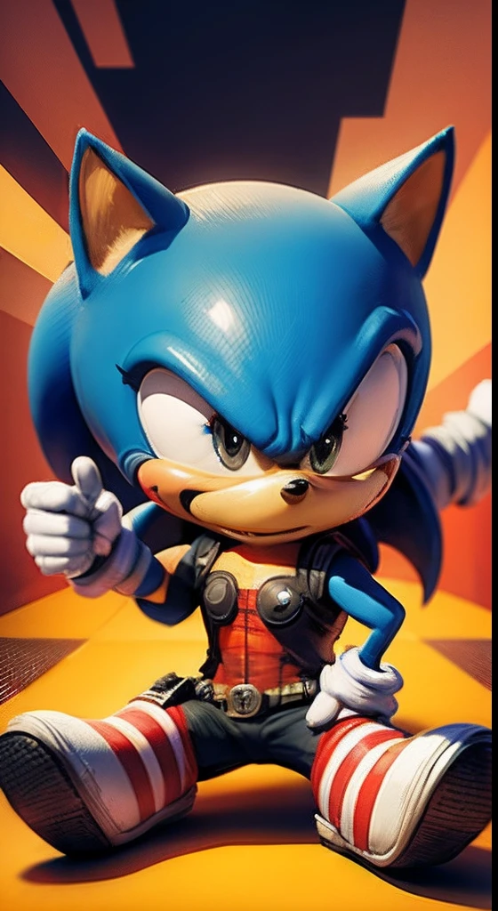 Deadpool style sonic