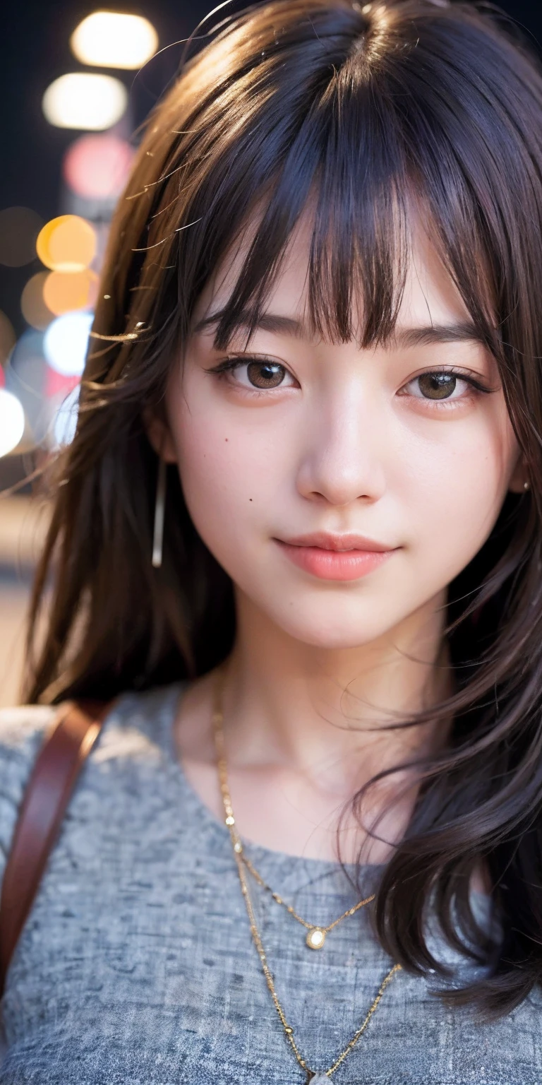 Random Pause, Mix 4, (8k, Raw photo, Highest quality, masterpiece: 1.45), (Realistic, Realistic: 1.37), 一人のgirl, cute, Cityscape, night, rain, saturation, Professional Lighting, Photon Mapping, Radio City, Physically Based Rendering(Physically Based Rendering), Gradient black hair, Gray Hair, Short Curly Hair, good looking, girl, Deep V-neck slip dress, Pale skin, Highest qualityの写真, High resolution, 1080P, (Clear Face), (Detailed facial depiction), (Detailed hand description), (masterpiece), (Exquisite CGI), Extreme light and shadow, Disheveled Hair, masterpiece, Rich details, (Beautiful Faces), (Highest qualityの写真), (masterpiece), (Detailed eyes), Look in front of you, Thin clavicle, (Big ample breasts:1.7)