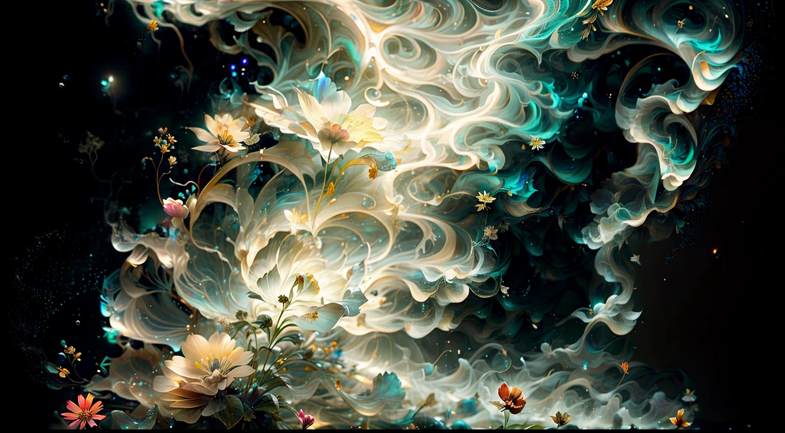 (Alfombra de flores naturales, tapete de flores festivo,Alberto Severo art ).Crea una fascinante obra de arte abstracta con un enfoque en la fluidez y el movimiento. Utilice una paleta de colores rica y diversa, Blend tones seamlessly to evoke a sense of continuous movement. Explore the interplay between softness, Suave, Sharp shapes, Dynamic edges. Deja que los colores sangren y se mezclen, giving the impression of swirling currents or energetic vibrations. Incorporar elementos de la naturaleza, like gentle curves that resemble ocean waves, Vibrant bursts reminiscent of blooming flowers, or power lines that resemble gusts of wind. He fuses these natural motifs with abstract forms to create a harmonious and captivating composition........ Embrace the idea of serendipity and spontaneity while allowing colors and shapes to take shape organically. Anima a la obra de arte a desarrollarse como un viaje, invitar al espectador a explorar e interpretar las profundidades del paisaje abstracto. This work of art should inspire a sense of wonder and fascination...., Atraer a los espectadores a su fascinante mundo de colores y formas. The blend of abstraction and nature will transport observers to a realm of imagination and excitement........, leaving a lasting impression of beauty and creativity