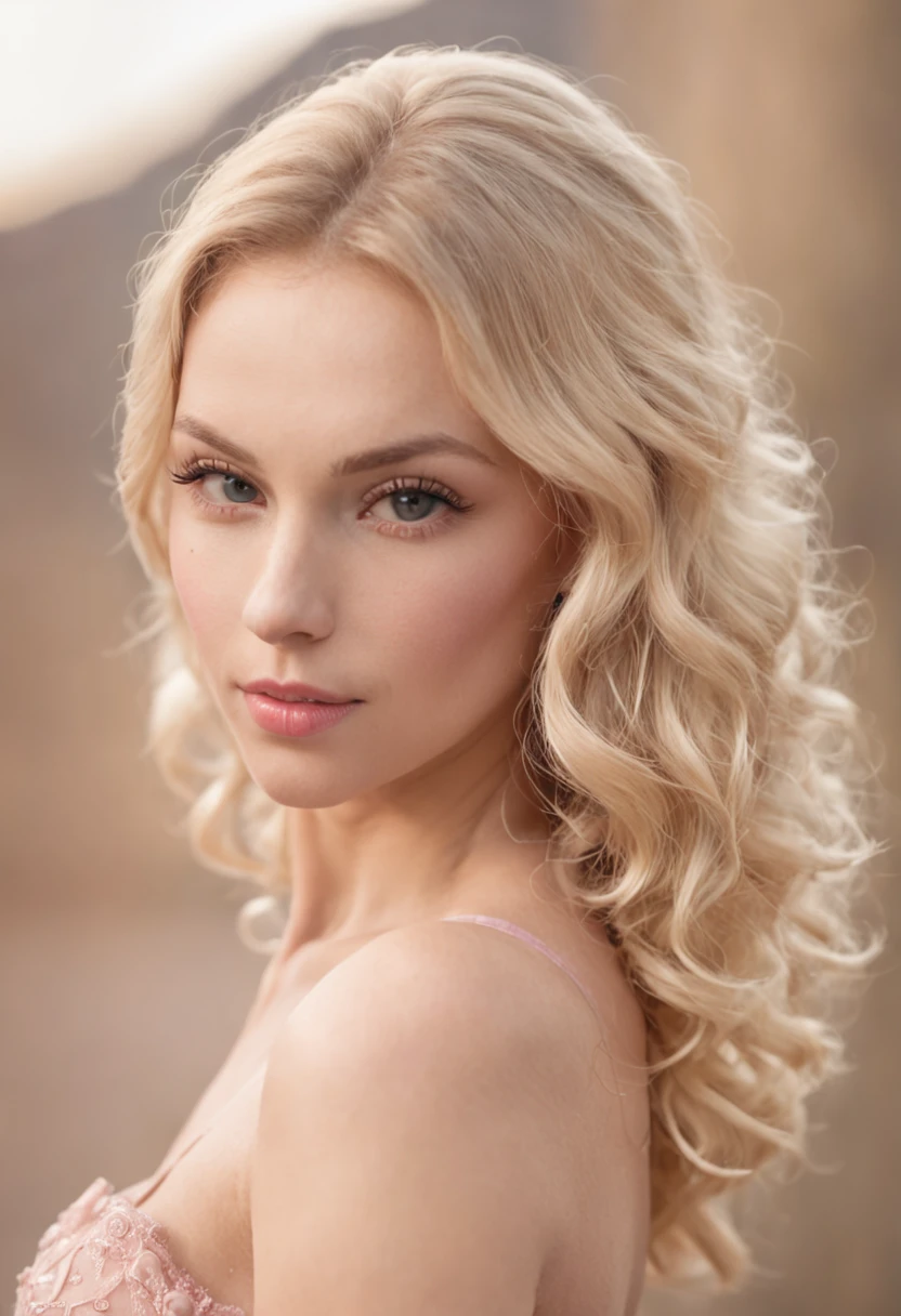 Gorgeous blonde ponytail hair, Sitzen im Privatjet, with a perfect body, teurem Kleid, Champagner in der Hand, lange blonde Haare, green eyes, blaue Augen,