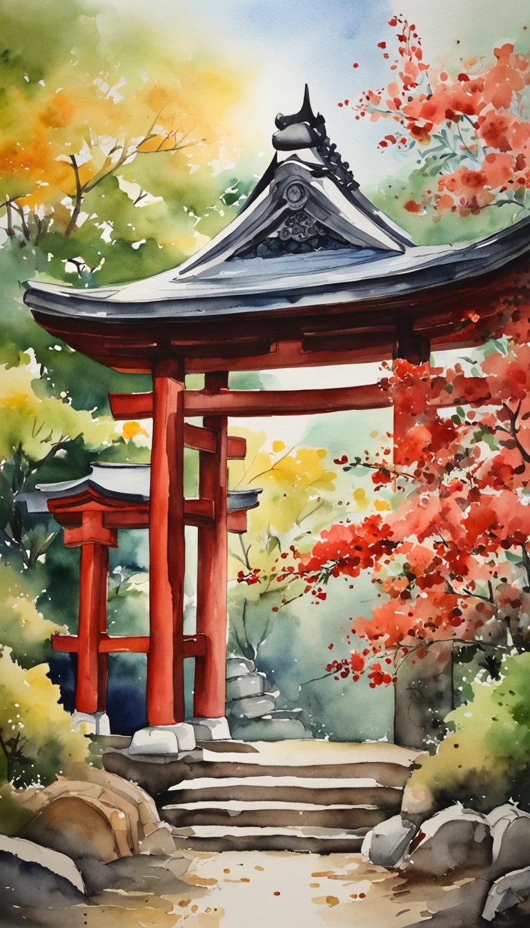 A Japanese shrine