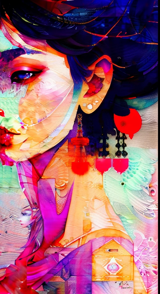 wtrcolor style, (rose) digital art, official art, blown by the wind, masterpiece, beautiful, ((watercolor)), paint splatter, intricate detail. Great detail, [dripping:0.7], Trending on Artstation, Rachel Walker