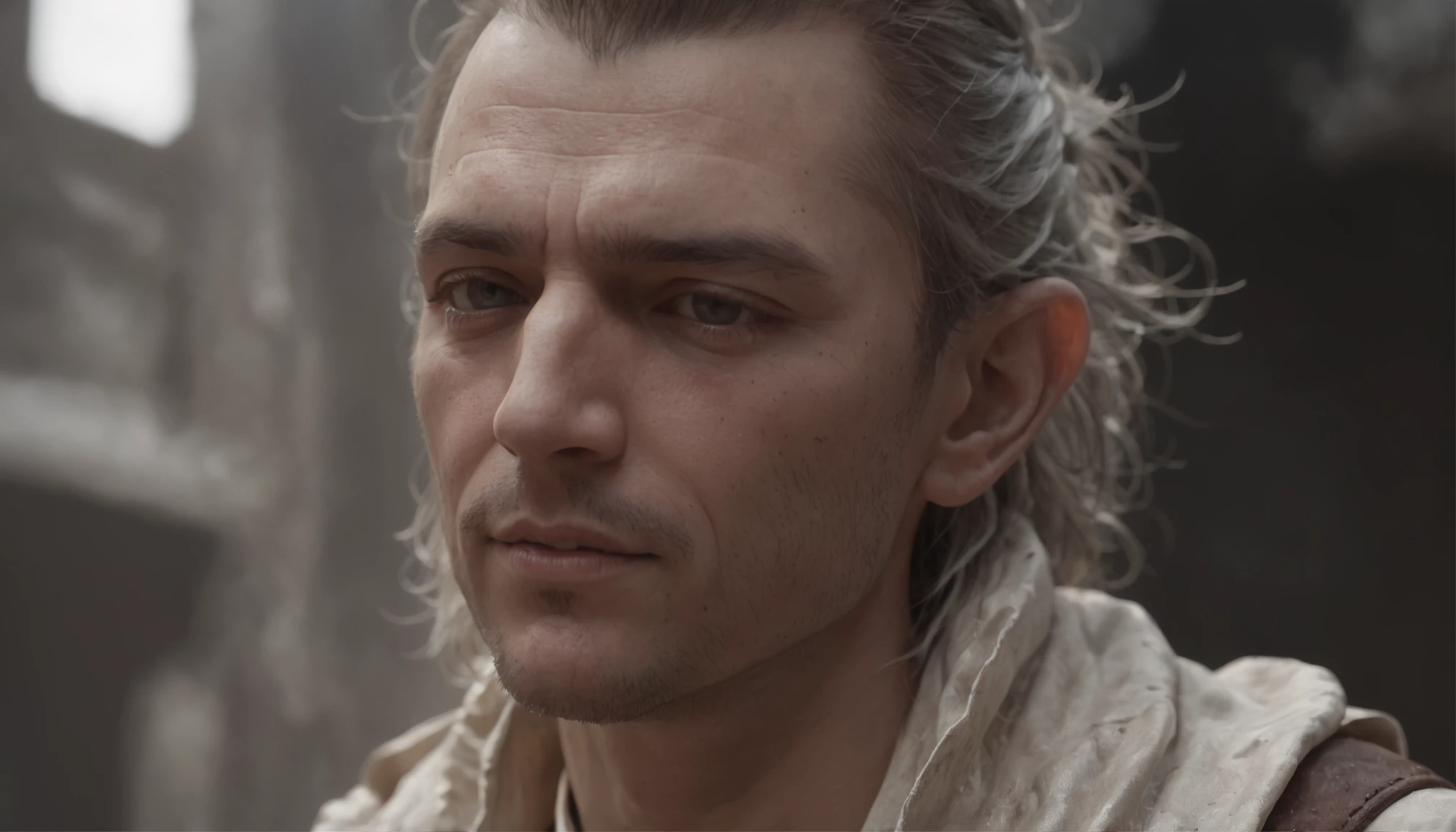 (Renderizado 3D profesional:1.3) de (realista:1.3) The most beautiful art photo in the world,Features soft and bright male heroes, (wolfang amadeus mozart, Fantastic location, majestuoso entorno desordenado)), Renderizado 8k Unity de cuerpo completo, action shot, poro de la piel, very dark lighting, Sombreado pesado, Detallado, Cara detallada, (Vibrante, Realistic photography, realista, dramatic, oscuro, foco nítido, 8k), (Old leather garments damaged by weathering:1.4), ((((Use pieles)))), (intrincado:1.4), decadente, (Altamente detallado:1.4), Pintura digital, Renderizado por Octane, Estaciones de arte, Concepto-Arte, Suave, foco nítido, illustration, Arte Germen, (loish:0.23), WLOP Ilya Kuvshinov, y Greg Rutkowski y Alphonse Mucha gracias, (global ilumination, Luz de estudio, Light Volumetric), fuertes lluvias, particles floating, LotR, fantasy, Once, cuerpo completosbian, ((Fondo oscuro y antiguo de la ciudad:1.3)),CGSesociety,Estaciones de arte