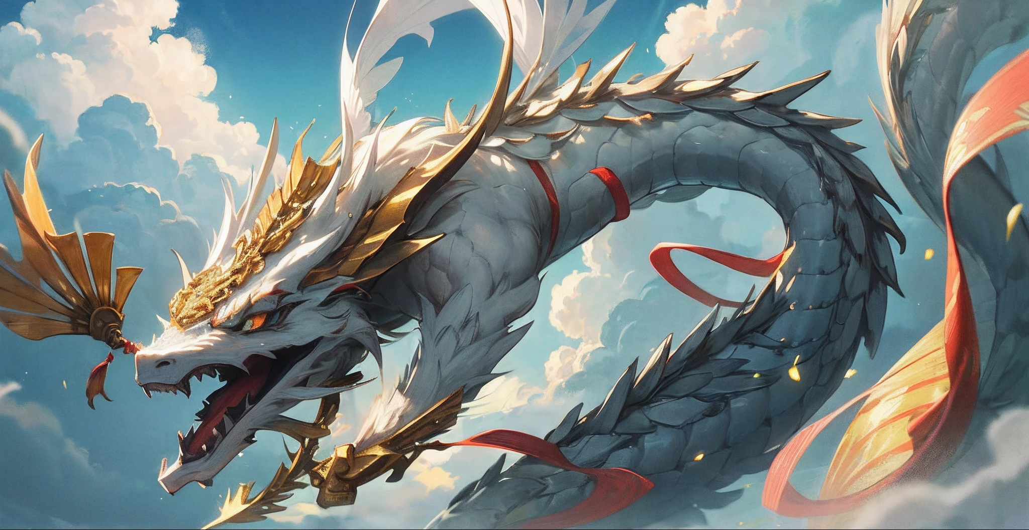 Desenho de uma raposa com cabelo branco sentada em um galho, ethereal fox, raposa de nove caudas, Three-tailed fox, arte detalhada Onmyoji, nove caudas, beautiful fine art illustration, mythological creature, raposa, bela arte digital, exquisite digital illustrations , Mizutsune, inspired by the mythical creatures Wildnet, arte digital em pixiv, raios de fogo, Alto contraste, fundo com faisca de fogo