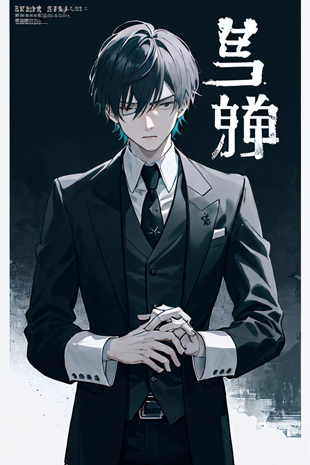 Anime character in a suit with a tie and a tie - SeaArt AI
