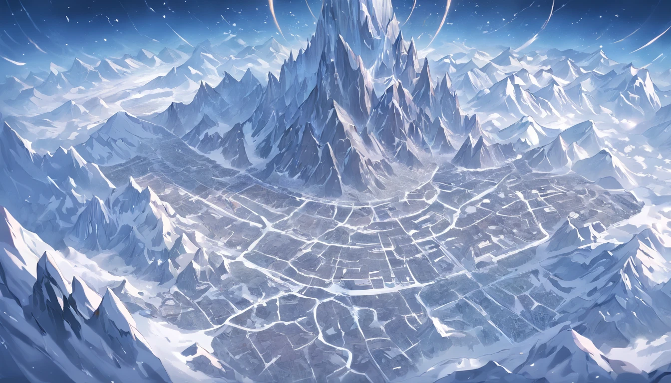frozen continent,halo, game map, Hyrule, Ancient Fantasy Regional Map, Highly detailed map,Detailed Map, Height Map,world map、Isekai Map、Map of the Kingdom、Otherworldly Adventure、ice mountains、K HD、meticulous、Ground View、Spread up,pixel art, freljord