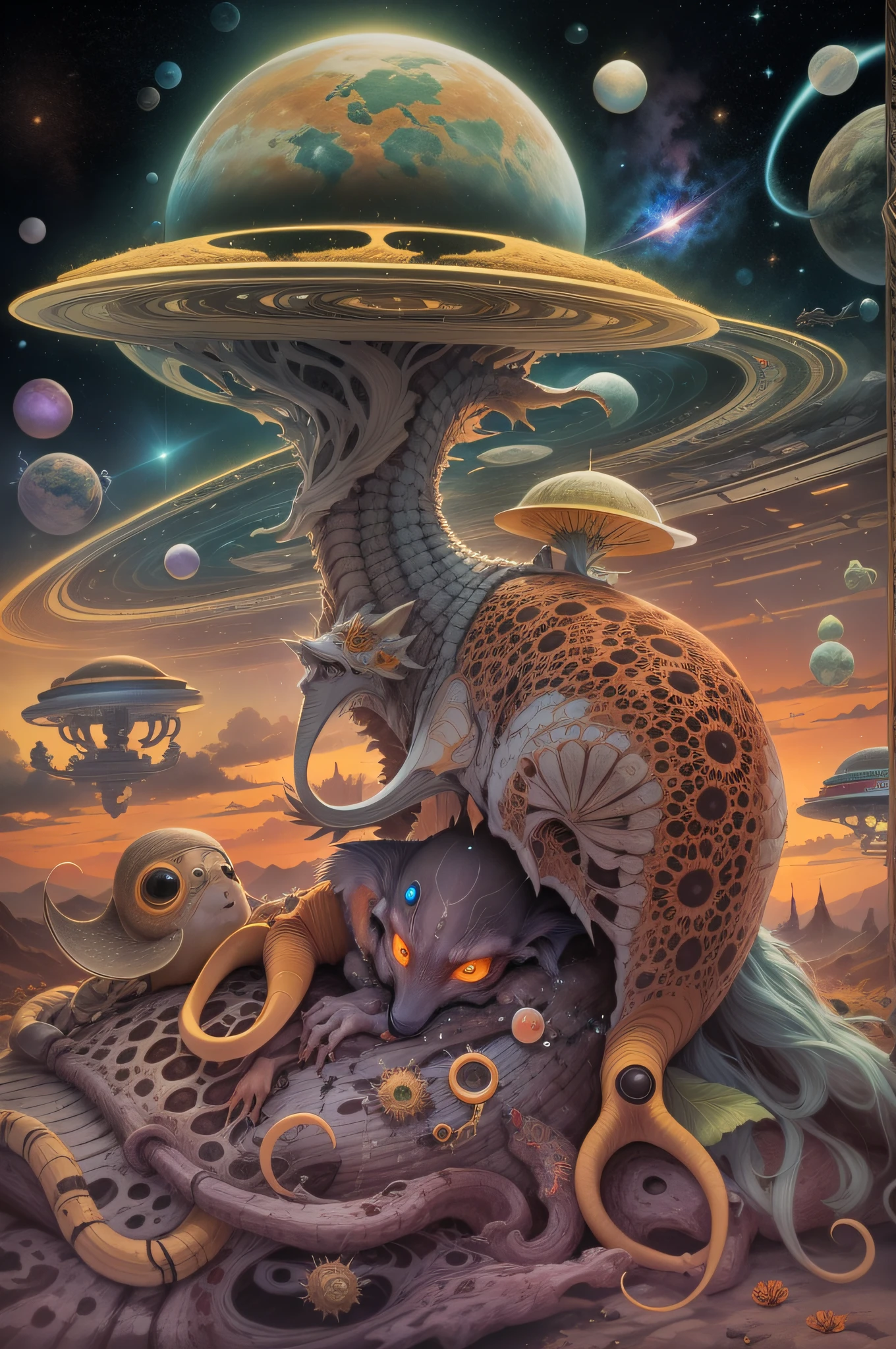 Symbiosis of intergalactic species.
