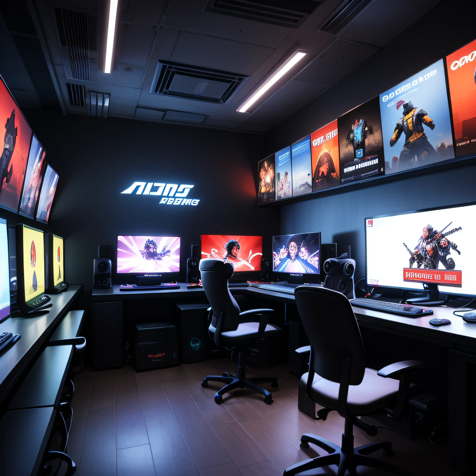 A professional gamer's gaming place