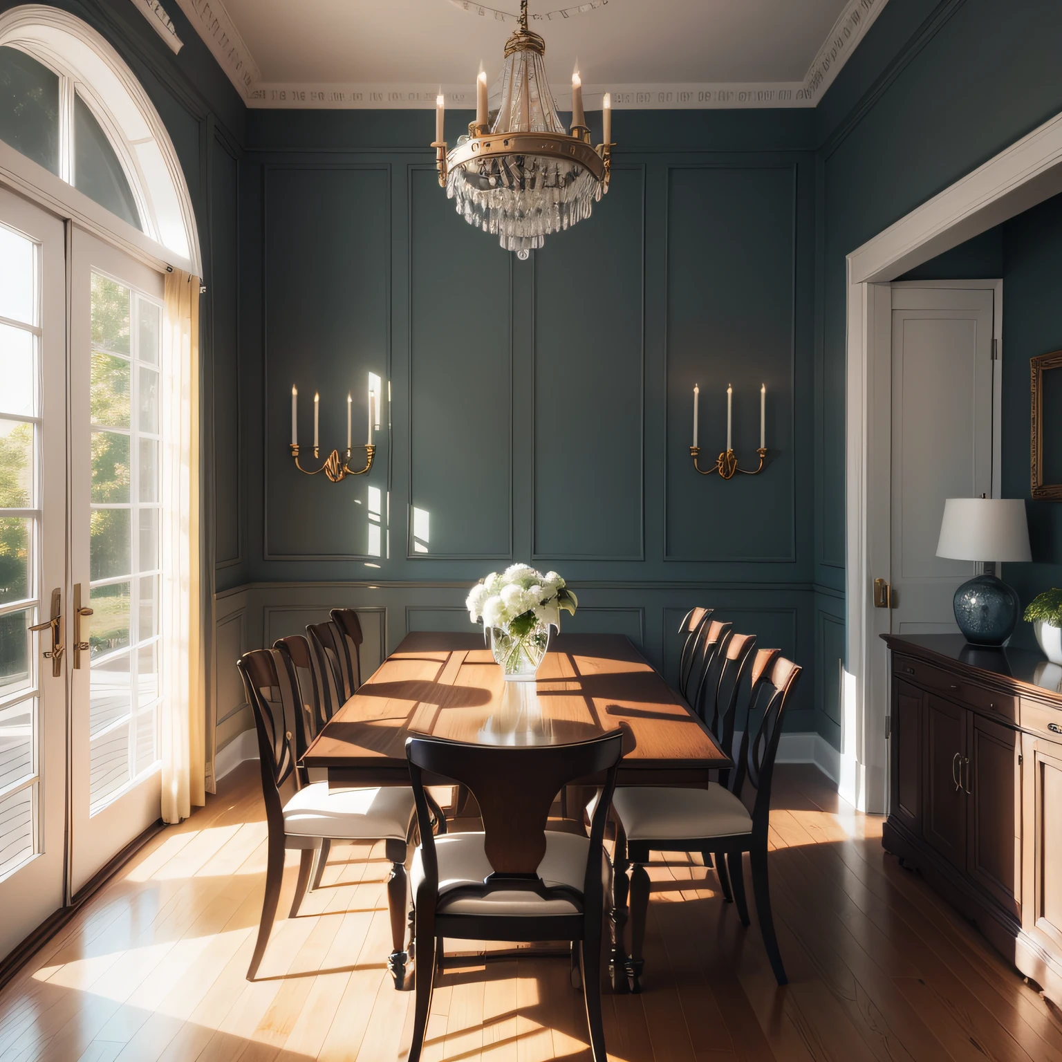 paneling for a dining room with Decorative Details