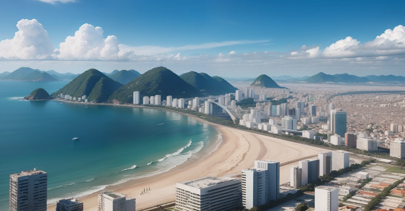 Cidade sendo devorada por um buraco negro