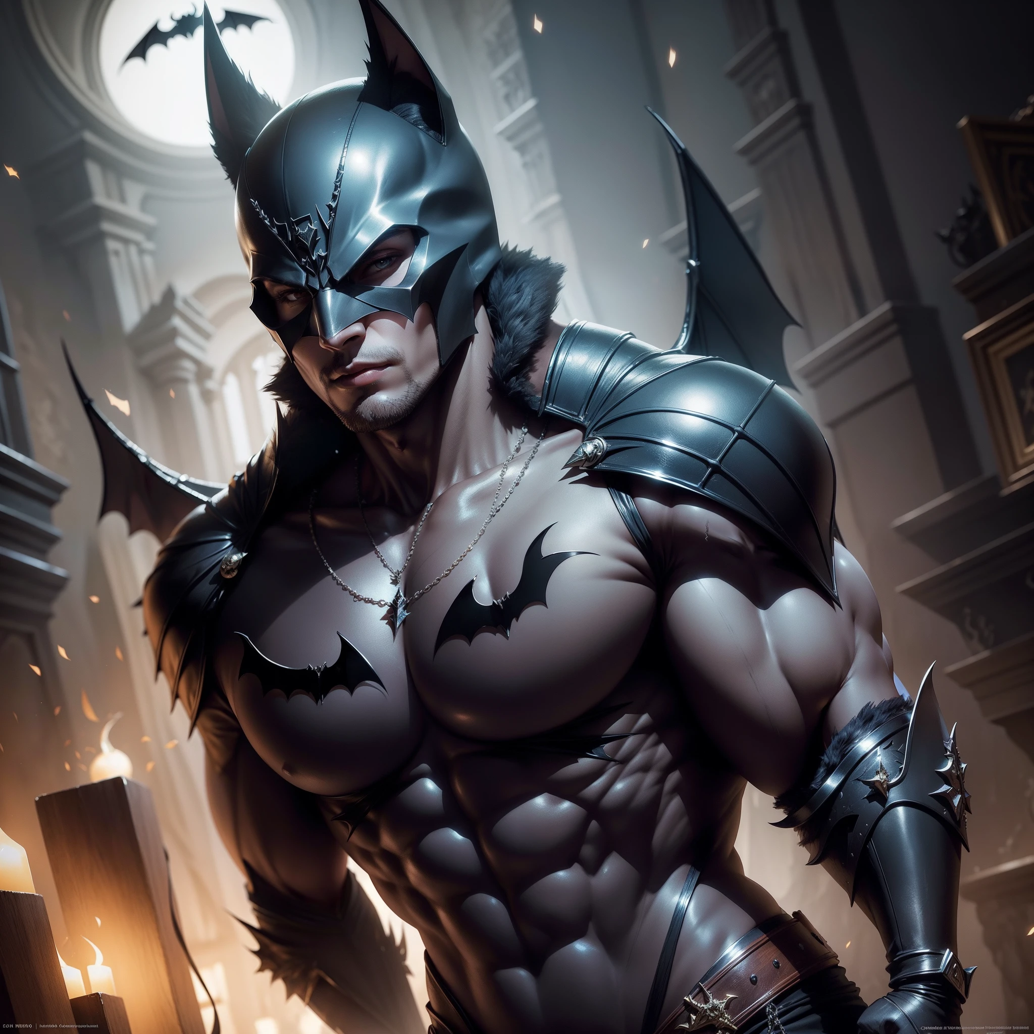 The bat's wings have become more atmospheric, the wings have become bigger, the necklace on the chest has become thicker and shiny, and there are more ornaments on the arms