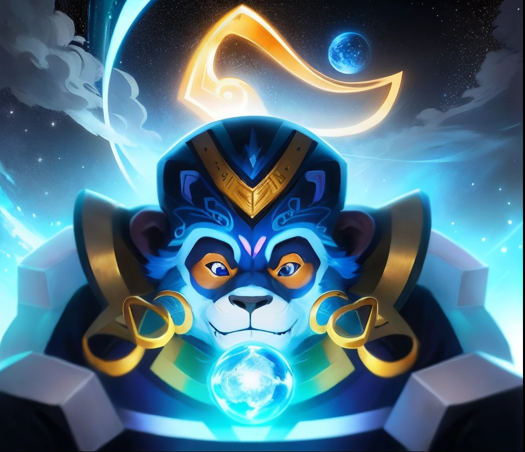 uma imagem de desenho animado de um homem com um rosto brilhante e uma bola brilhante, Bloons TD 6 dardo panda marrom, Dom Wukong, Wukong, Rei panda marrom, torre gigante retorcida, torre colossal, monge, Pepe, o mineiro, Torre do Mago, Estrelas da briga, Monges!!!!!!!!! fire, O Rei do Fogo, humanoid monkey fantasy race, the great marble wizards tower, imagem do avatar, amarelo