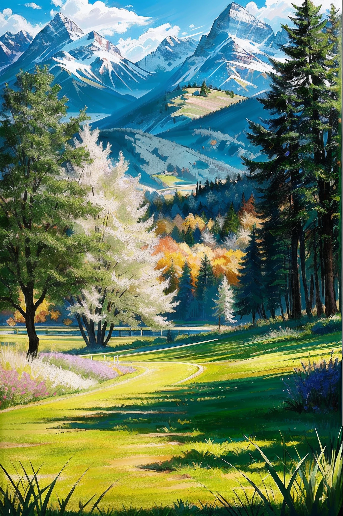 magnificiant landscape, ultra detalhado