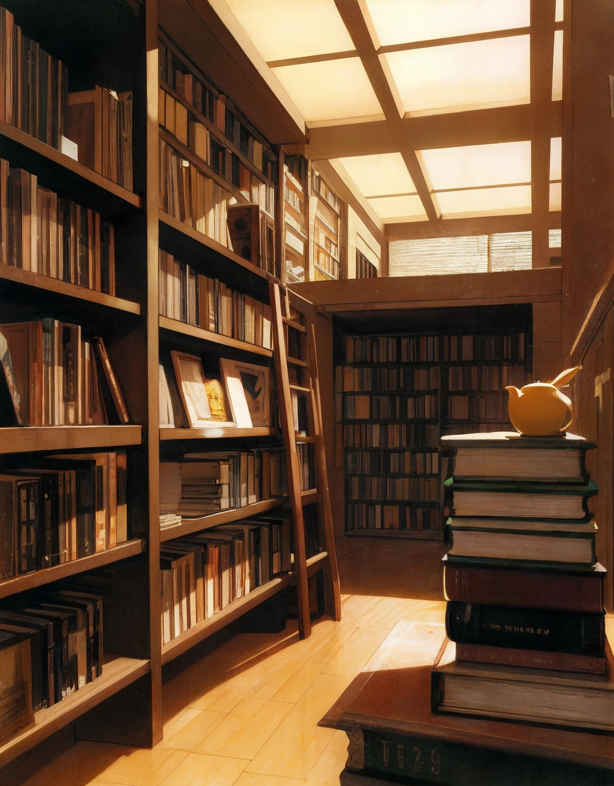 indoor, books_Boutique, Retro, 1996, Interior, idyllic, sublime, absurderes, hyper-realism, texture, Maximum_Detail, DSLR