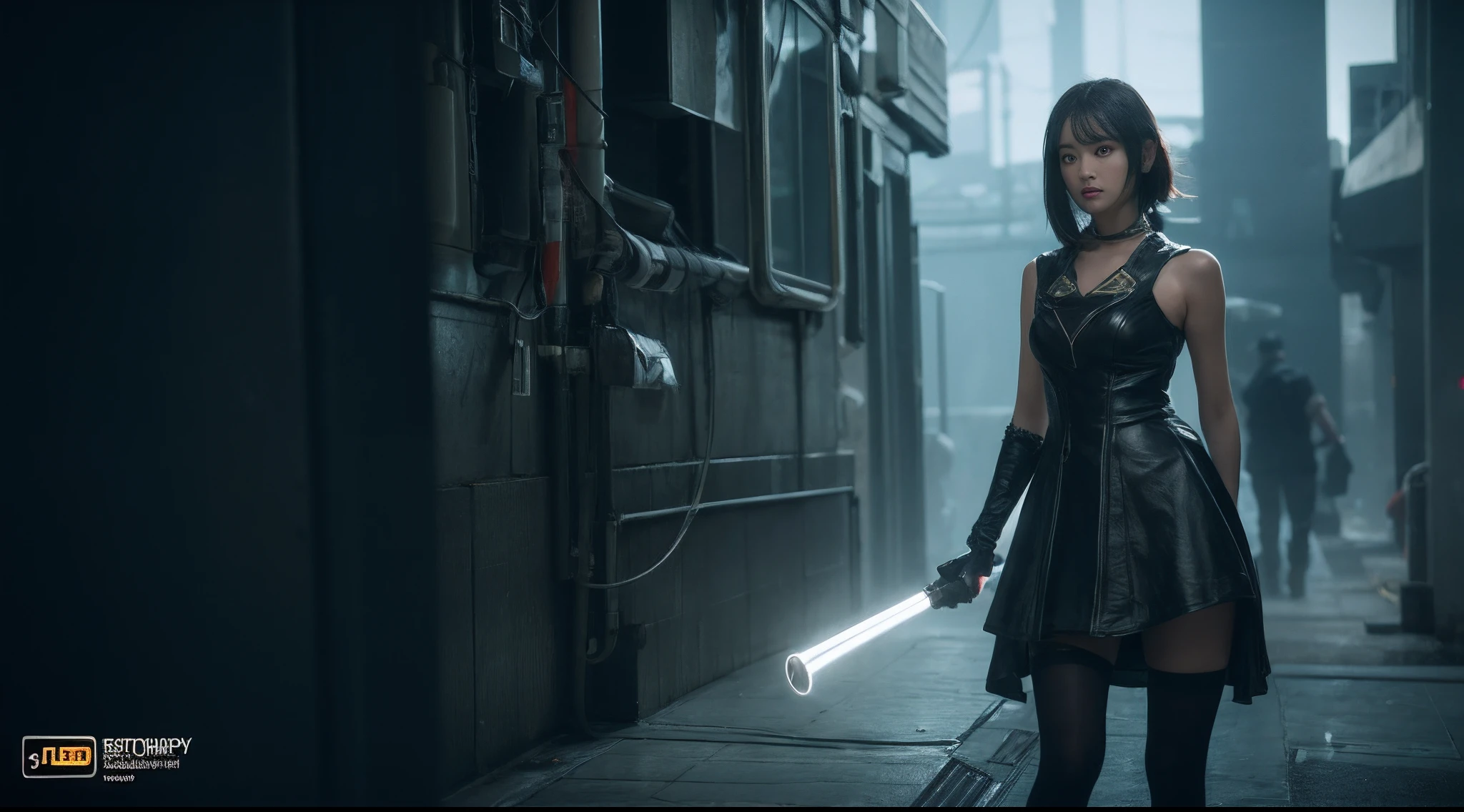Perfect tall figure,Correct anatomy,column lineup, cinematic lighting, depth of field, high quality, best quality,award winning,character design,juesesheji,3D, A beautiful cyberpunk female image,battledress,hdr(HighDynamicRange),Ray traching,NVIDIA RTX,Hyper-Resolution,Unreal 5,Subsurface scattering、PBR Texture、post-proces、Anisotropy Filtering、depth of fields、maximum definition and sharpness、Many-Layer Textures、Albedo e mapas Speculares、Surface coloring、Accurate simulation octane rendering of light-material interactions、Two-colored light、largeaperture、Low ISO、White balance、the rule of thirds、8K raw data、blackstockings,