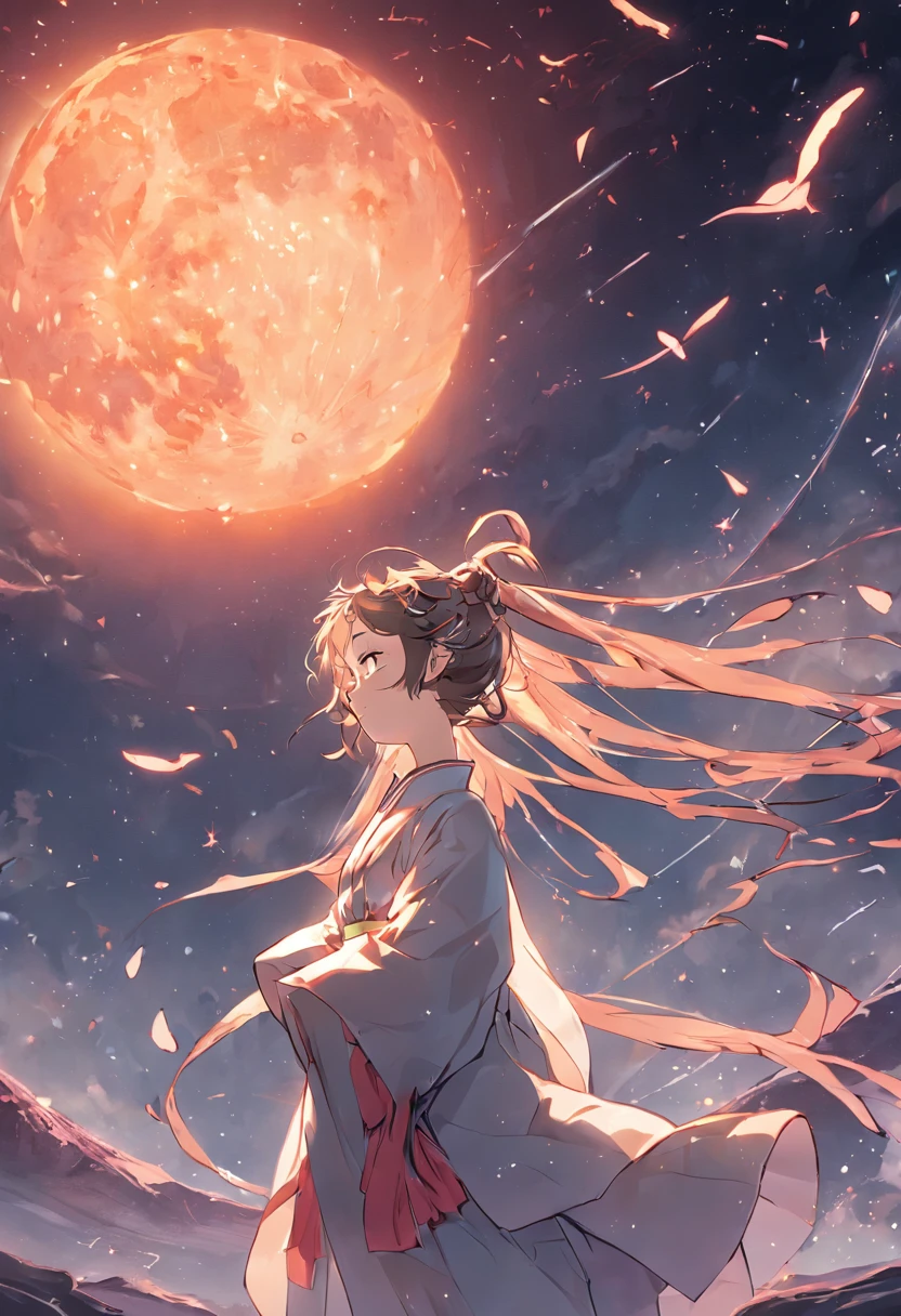 Chang'e rushes to the moon