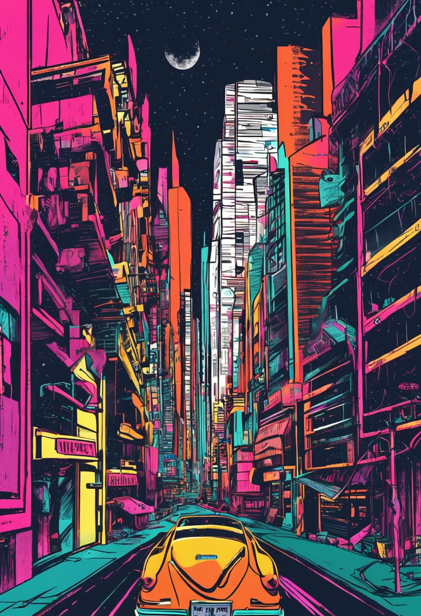 Beco estreito em uma cidade futurista, framed by towering skyscrapers adorned with holographic advertisements; The alley is dimly lit, com canos enferrujados e pavimento rachado, contrastando com o ambiente de alta tecnologia (Inspirado em abelhas:1.2) (Grunge:1.1) (retrofuturismo:1.1) (Contrastes:1.2) (ambiente arrojado) (tons vintage) (urban decay) (grafite digital) (Cybernetic relics)
