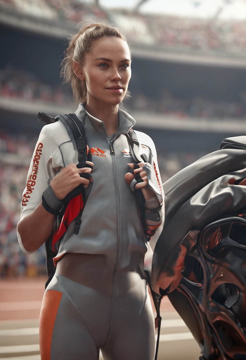 Stunning mature Dutch university student in track attire, fora do atletismo, (esguio, pequeno), fotorrealista, Foto da obra-prima, realismo, fotorrealismoo, alto contraste, photorealistic digital art trend on Artstation 8k HD detailed high definition realism, Textura detalhada da pele, hiper-detalhado, textura de pele realista, armadura, Qualidade Superior, ultra-high resolution, (fotorrealista: 1.4), high resolution, circunstanciado, Foto RAW, Sharp,