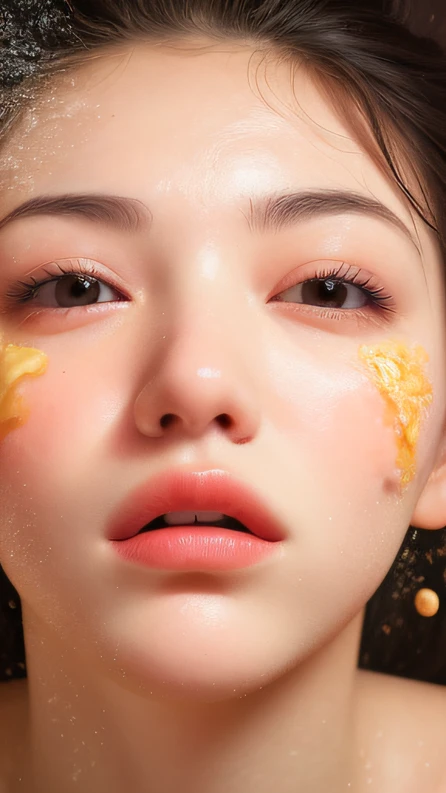 ((top Quority,8K,tmasterpiece:1.3)),Contemptuous women(hot onsen),perspired,Water droplets on the forehead of the face,exteriors,background urban cityscape,Overhead,Sharp focus:1.2,cute women:1.4,((Layered Hair Style)),(Contemptuous contemptive),very detailed face and skin and hair texture,Knotted brunette hair,Moist textured hair,Moist body,Detailed eyes, Contemptuous contemptive,White skin of the,Beautiful legs, beautiful delicate nose,cute young woman,18yr old,dynamic angle,Deleite para la vista,Compositional suggestiveness,while emphasizing the subject's hair,The eye,Mouth and movements,At the same time, It exudes contemptuous sentiments,It is characterized by calming tones and a mixture of light and shadow,Contemptuous contemptive